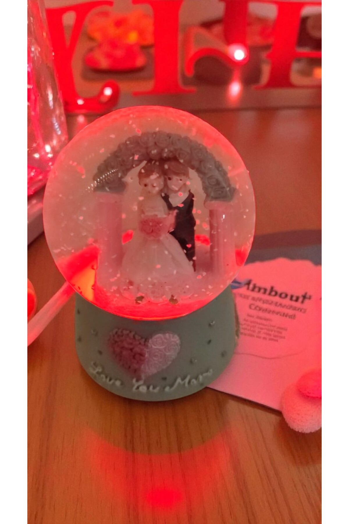 گوی برفی SNOW GLOBE سایز متوسط ​​ابعاد محصول 10 سانتی متر از ترکیه FAMEMUS ACCESSORY