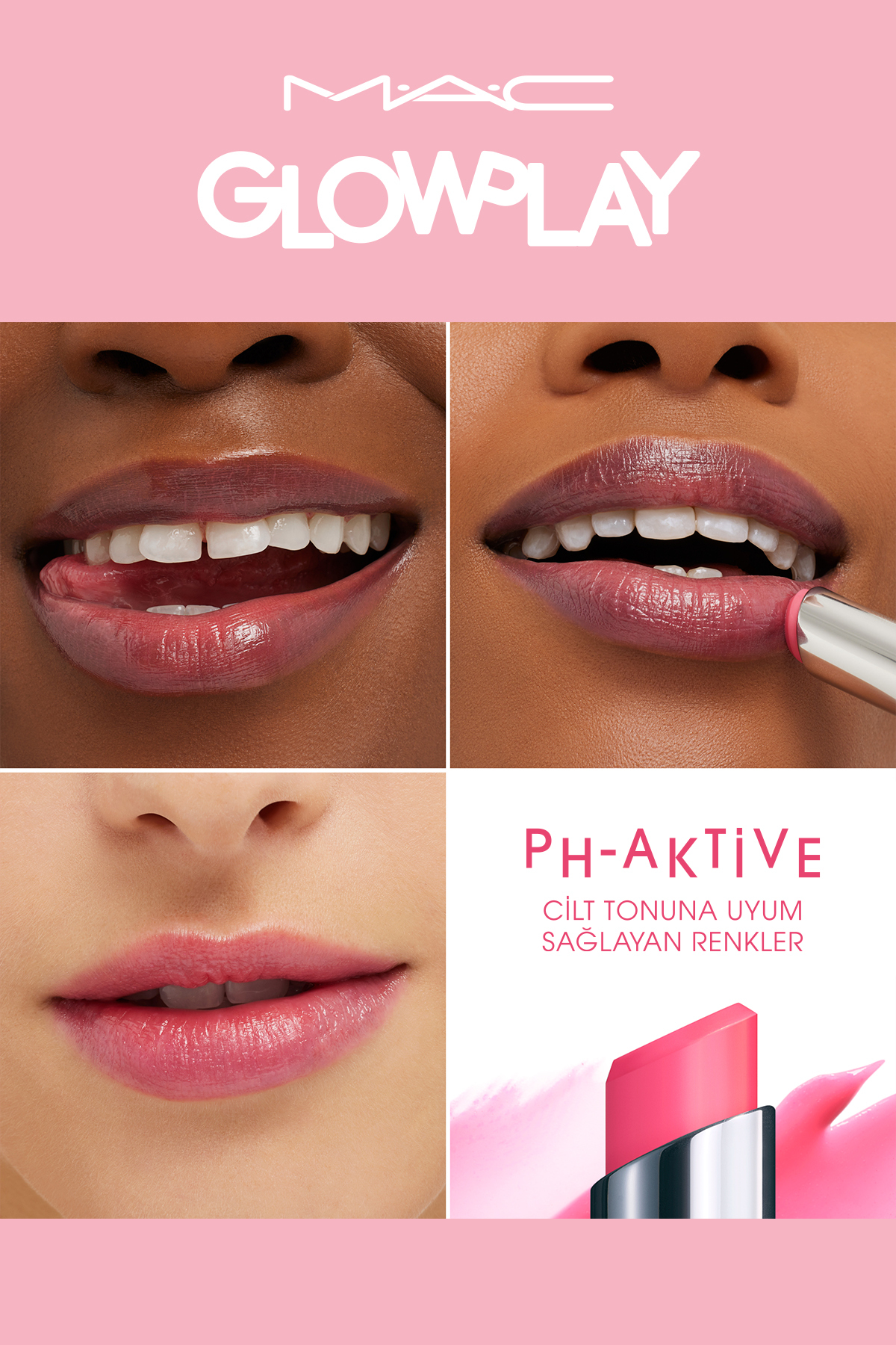براق کننده لب GLOW PLAY MISTURIZING LIP WALTING 3 G Mac