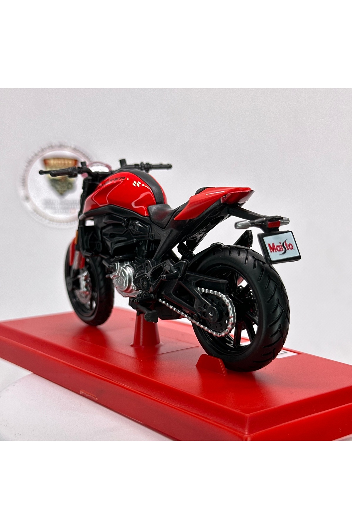 مدل خودرو MOTO GARAGE DUCATI MONSTER 1:18 DIECAST MODEL MOTORCYCLE – دارای مجوز موتورسیکلت فلزی اورجینال Maisto Diecast