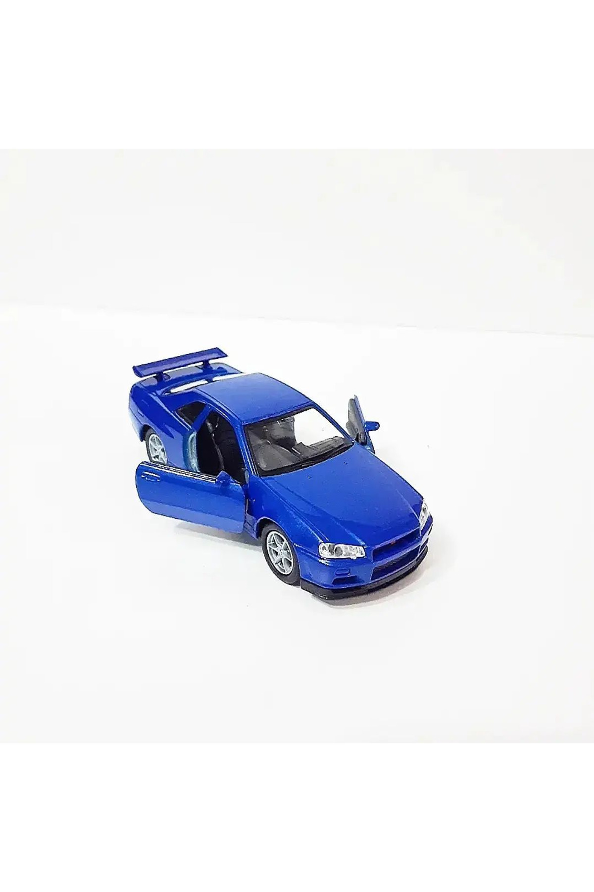 مدل خودرو ماشین فلزی 12 سانتی متری NISSAN GTR R34 BLUE COLOR CM LICENSED BRAND 1.36 اورجینال WELLY