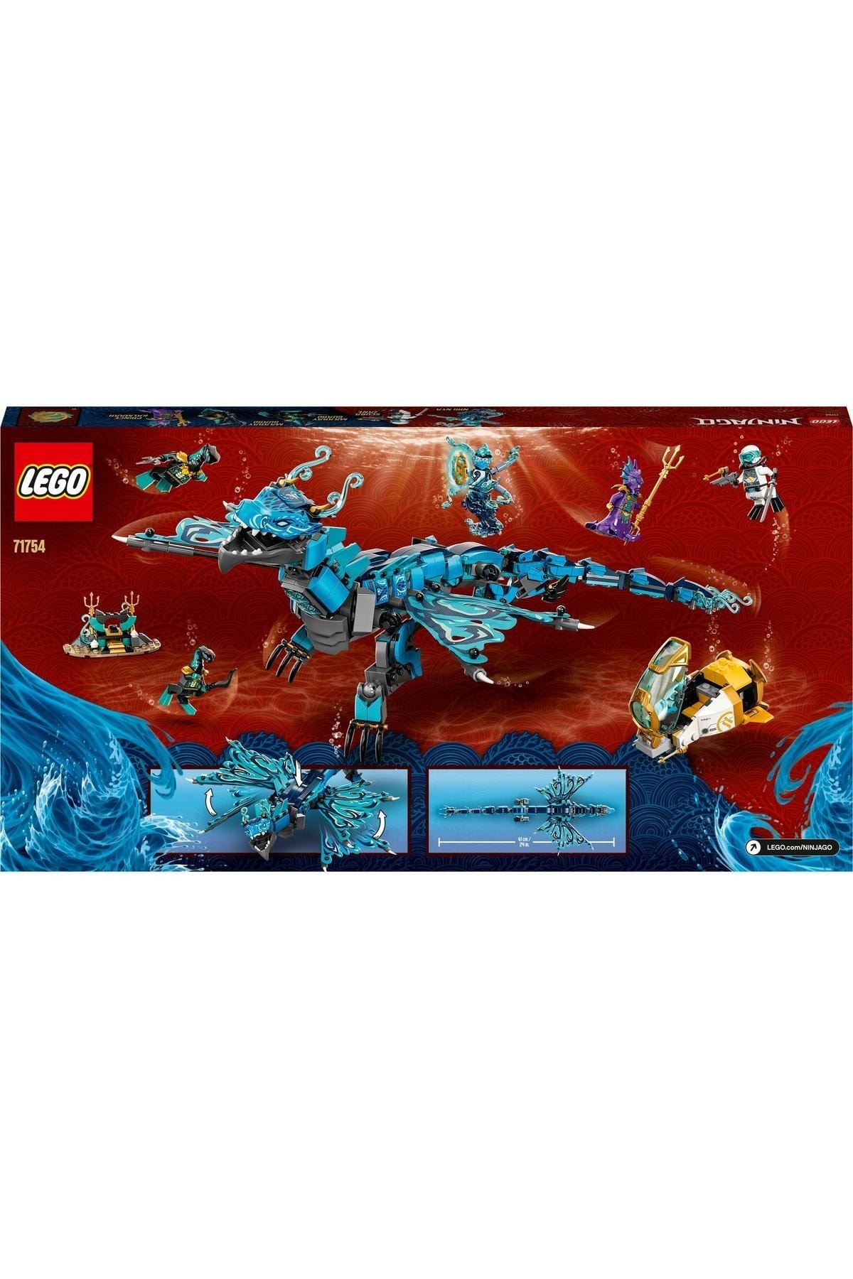 لگو ® NINJAGO® WATER DRIVING 71754 جنگ خلاق برای ساز کودکان 737 قطعه اورجینال LEGO
