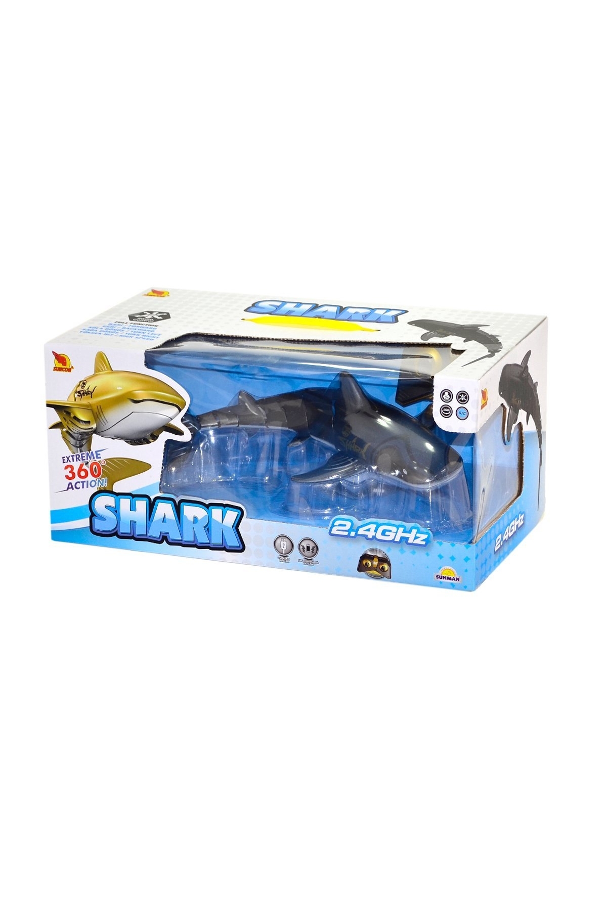 ربات هوشمند BFS NESSIWORLD 3327 REMOTE CONTROLLED SHARK RECHARGEABLE 30 CM SUNMAN از ترکیه Genel Markalar