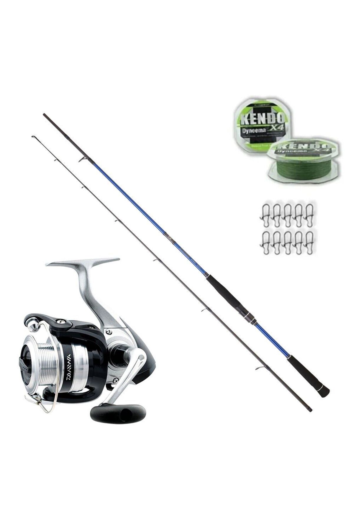 ست چوب و چرخ ماهیگیری دایوا Daiwa Samurai 270 سانتی‌متر 10–35 گرم، Strikeforce 4000