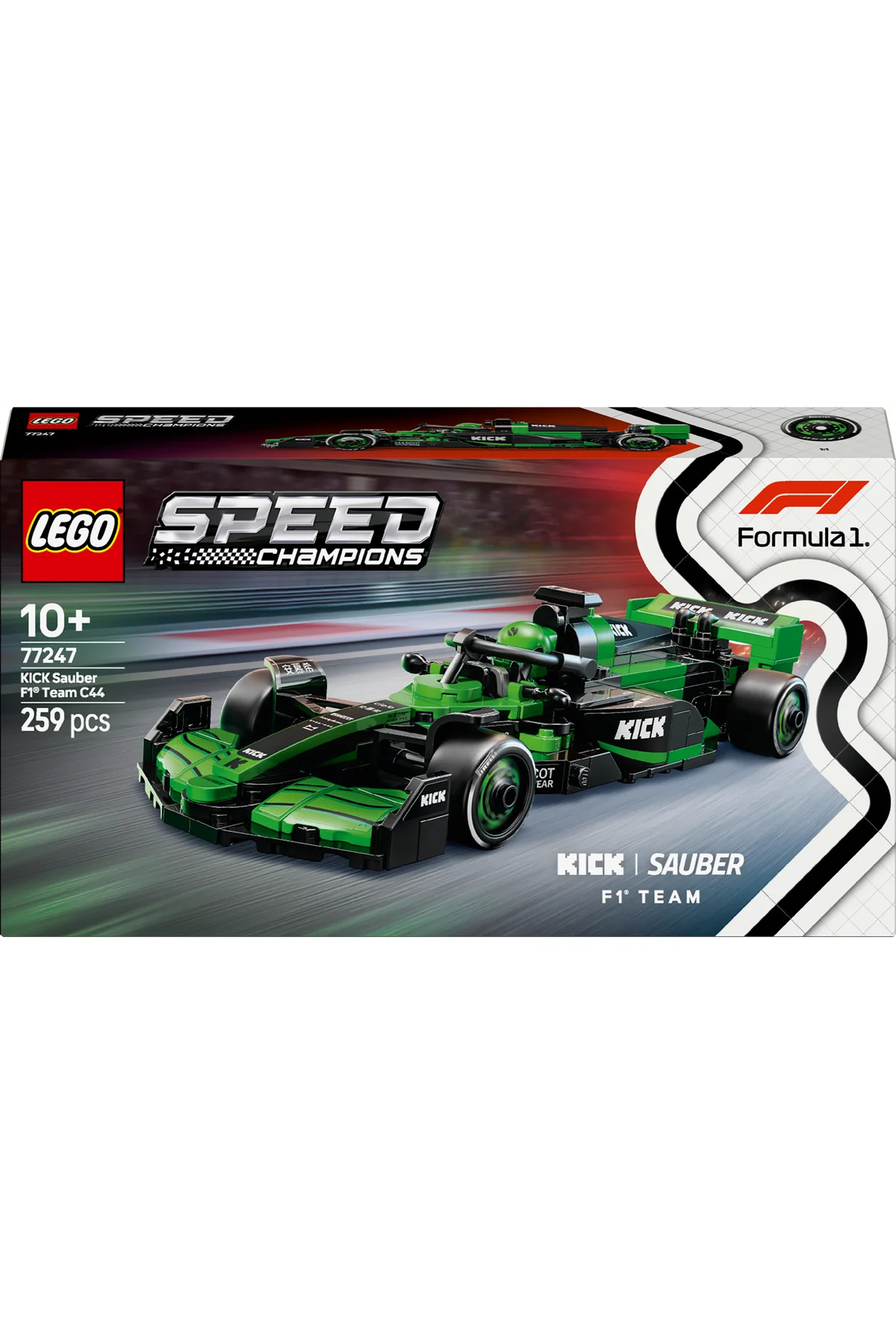 لگو و اسباب بازی های ساخت محور ® SPEED ​​​​CHAMPIONS KICK SAUBER F1® TEAM C44 RACE CAR 77247 10+ TOY BUILDING SET 259P اورجینال LEGO
