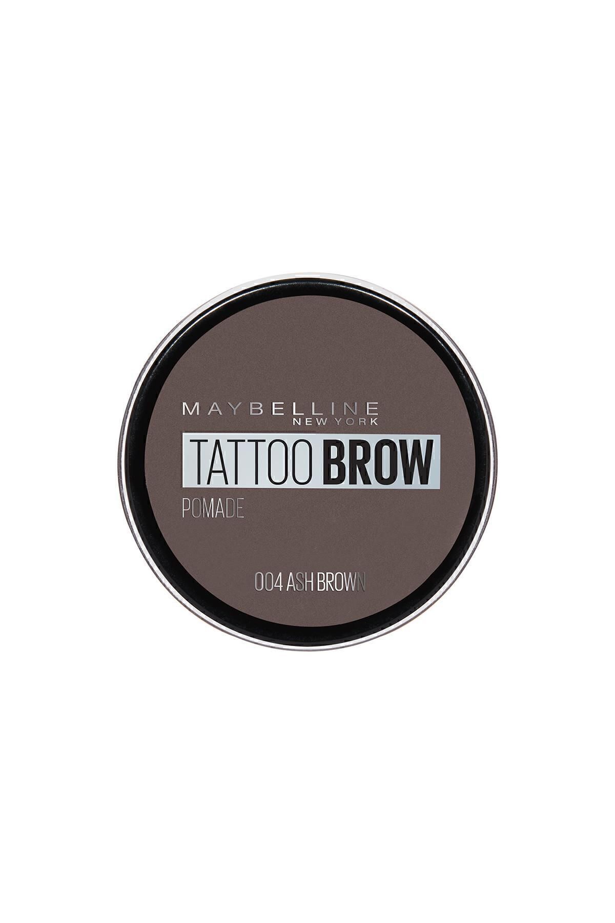مداد ابرو و سایه KAS POMADE NEW YORK TATTOO BROW 04 ASH BROWN GK CENTER Maybelline New York
