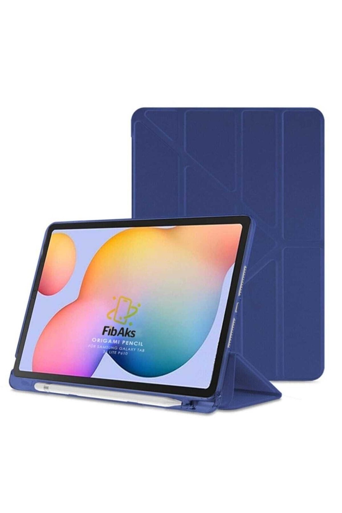 کاور تبلت قاب محافظ سیلیکونی 10.4 سامسونگ GALAXY TAB S6 LITE 2024 P610 P617 P620 با محفظه قلم و پایه فیبکس Fibaks