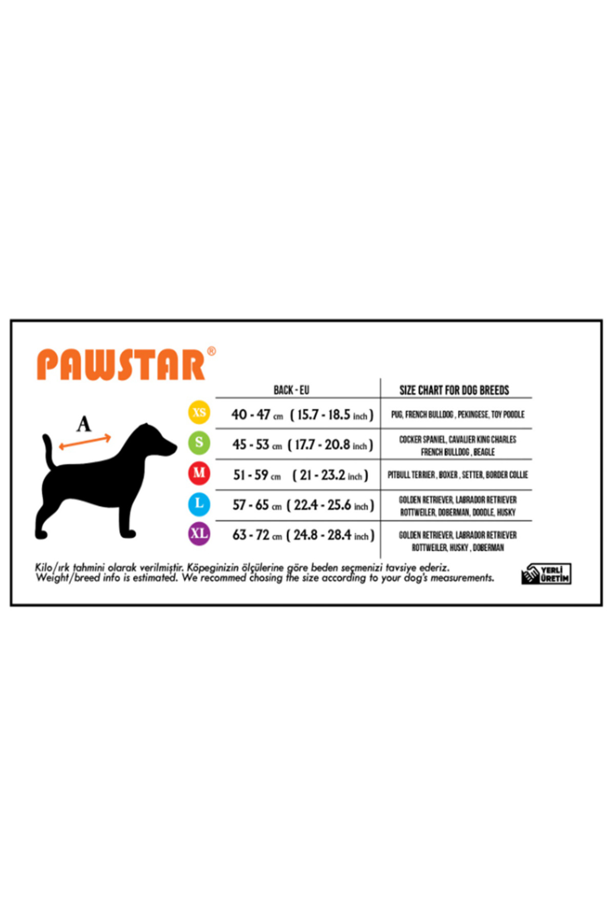بارانی سگ پاواستار Pawstar Mint Colombia متالیک
