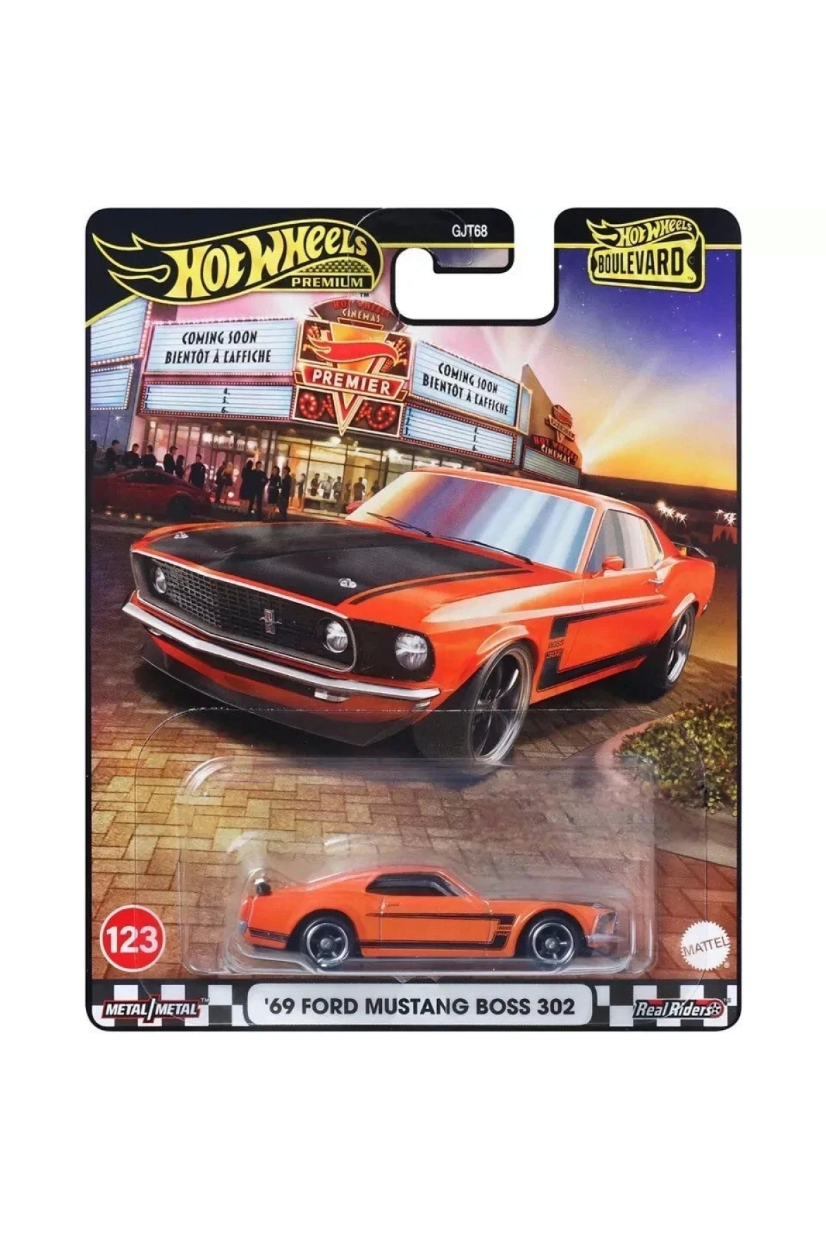 ماشین اسباب بازی بلوار پریمیوم 69 فورد موستانگ رئیس 302 هات ویلز اورجینال HOT WHEELS
