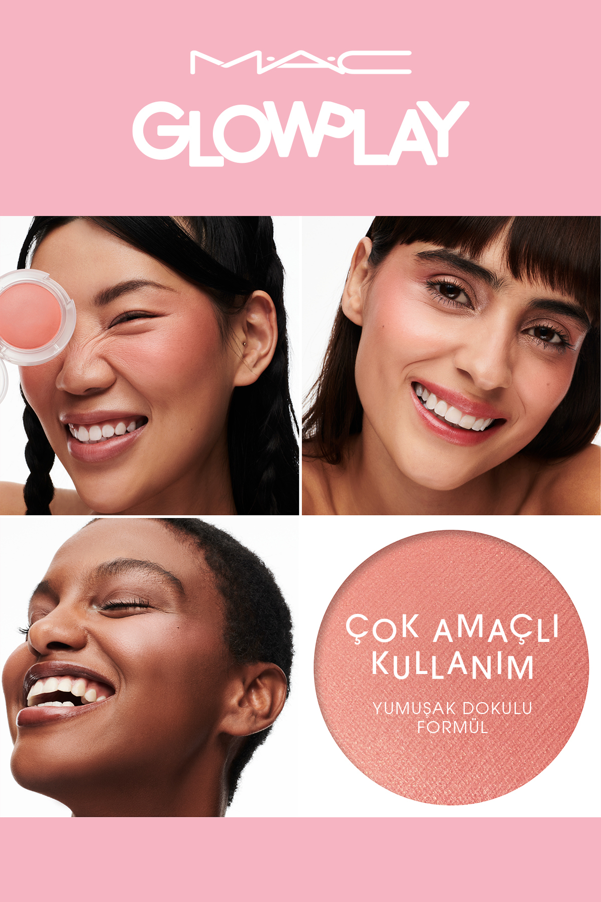 رژگونه GLOW PLAY SOFT TEXTURED BLUSH CHEER UP Mac
