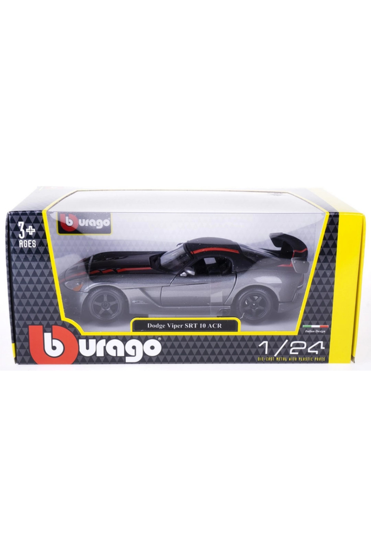 مدل خودرو BBURAGO 1:24 DODGE VIPER SRT 10 ACR ماشین اورجینال Flamex