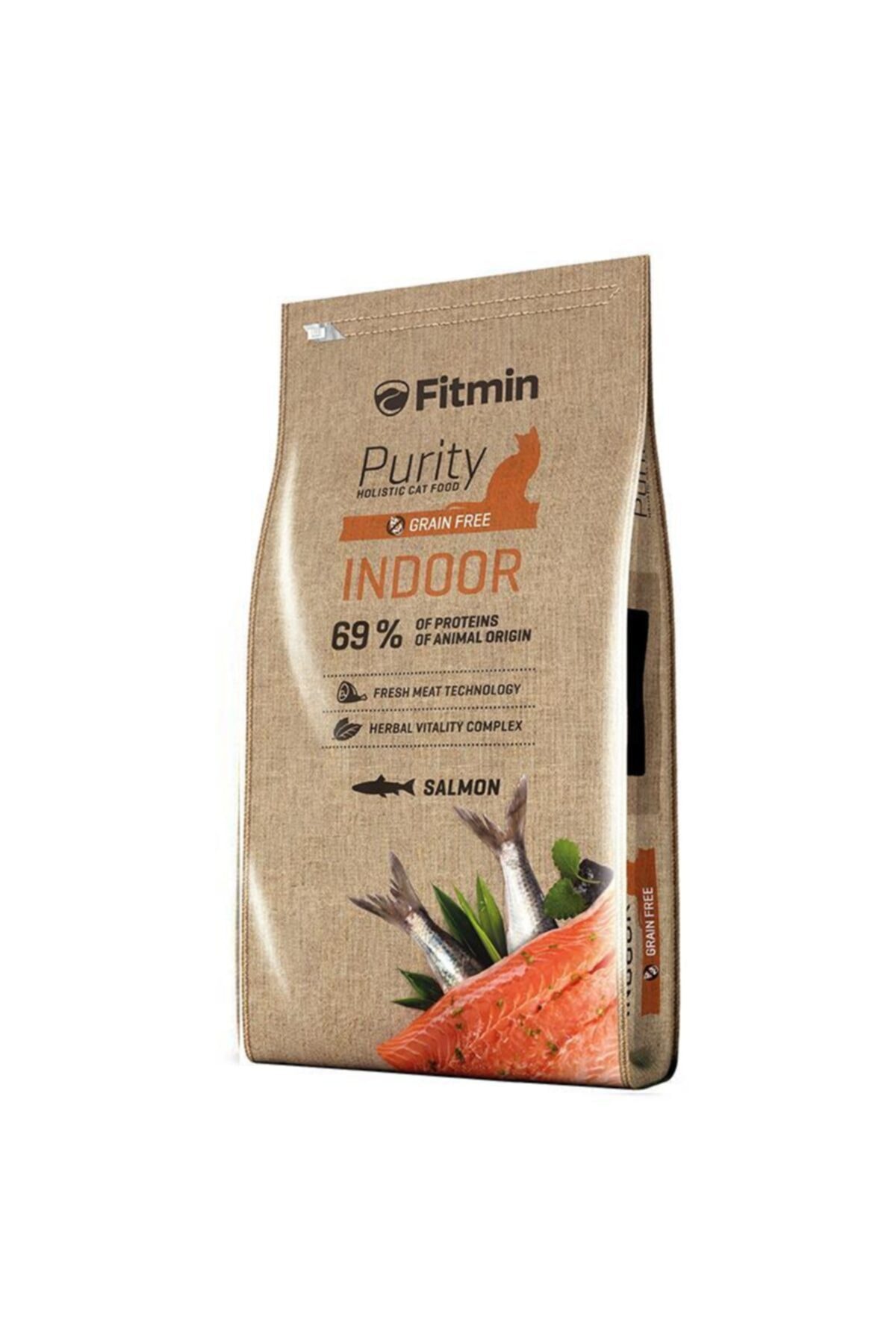 غذای خشک گربه فیت‌مین Fitmin Purity Indoor بدون غلات، ۱٫۵ کیلوگرم 1,5 Kg