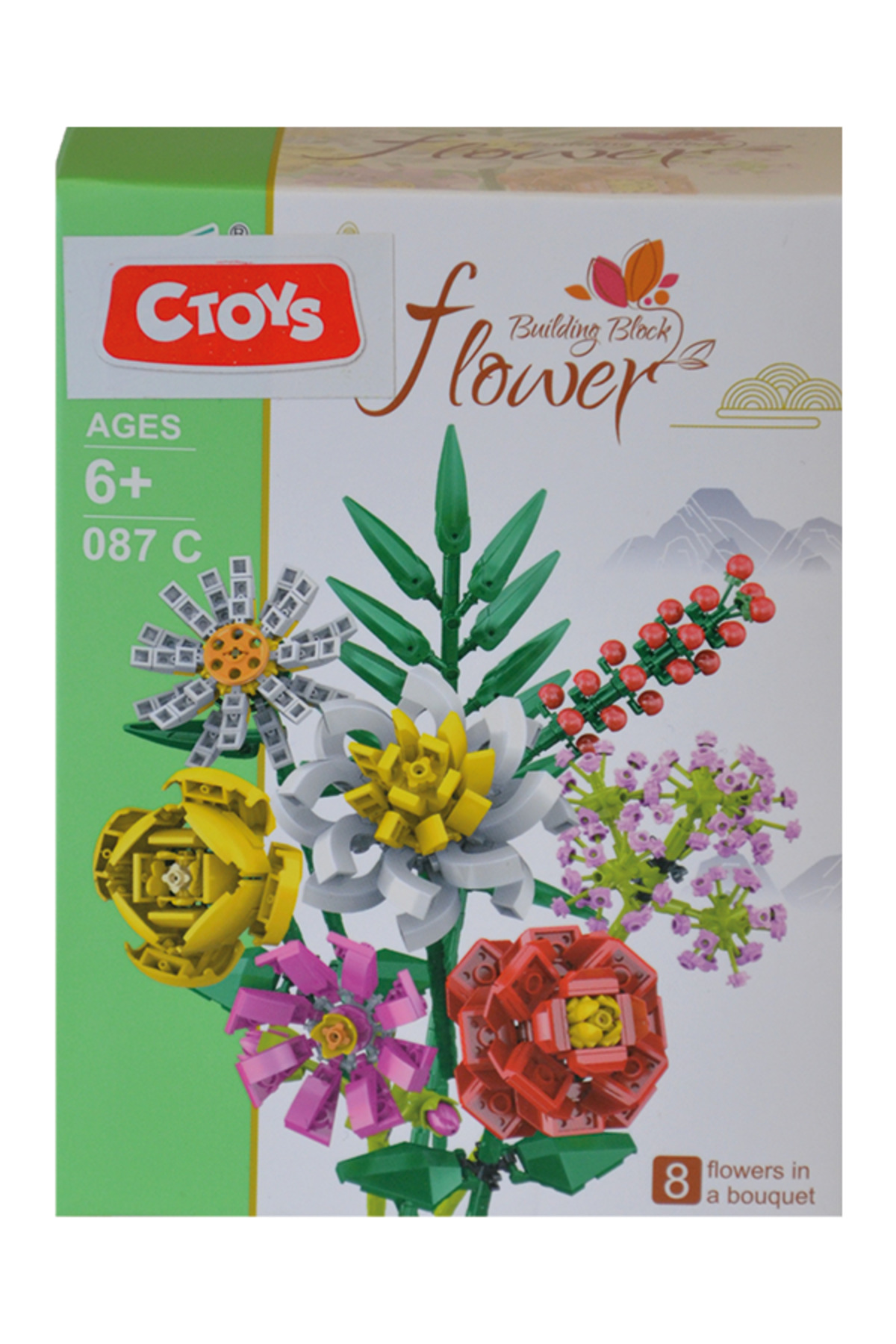 لگو و اسباب بازی های ساخت محور TOY MINI BLOCK FLOWER 087C مدل 1 قطعه مخلوط از ترکیه Genel Markalar
