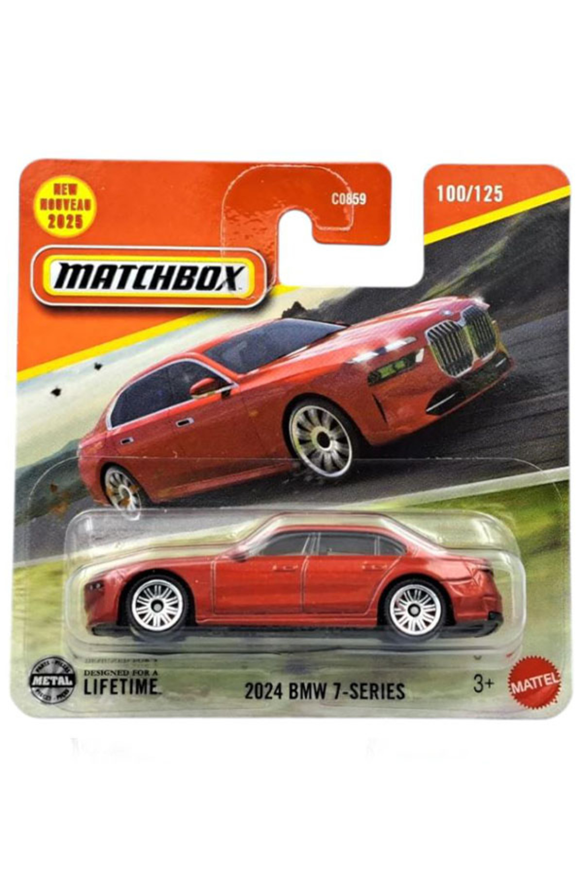 ماشین اسباب بازی جعبه کبریت BMW سری 7 2024 قرمز 1 64 از ترکیه HOT WHEELS