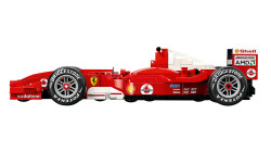 مجموعه ساختنی و نمایشی لگو LEGO آیکونز فراری Ferrari F2004 و مایکل شوماخر مدل 11375، ۷۳۵ قطعه، حداقل سن ۱۸ سال