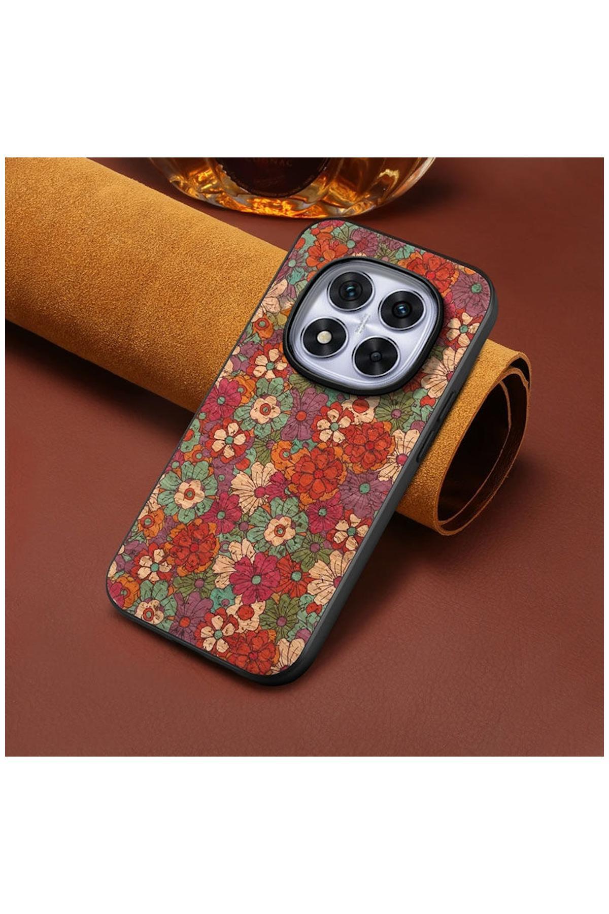 کاور و قاب محافظ شیائومی REDMI NOTE 14 PRO COMPATIBLE ZEBANA VINTAGE FABRIC CASE PATTERN 1 اورجینال Zebana
