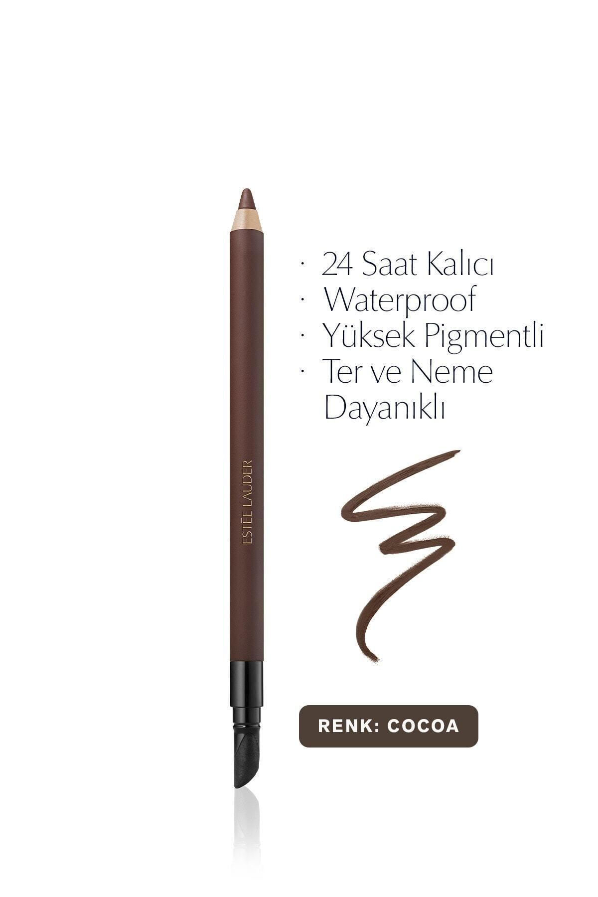 Estee Lauder مداد چشم دوباره پوشش دائمی 24 ساعته ضد آب ژلی مقاوم 03 کاکائو 1.2 گرم
