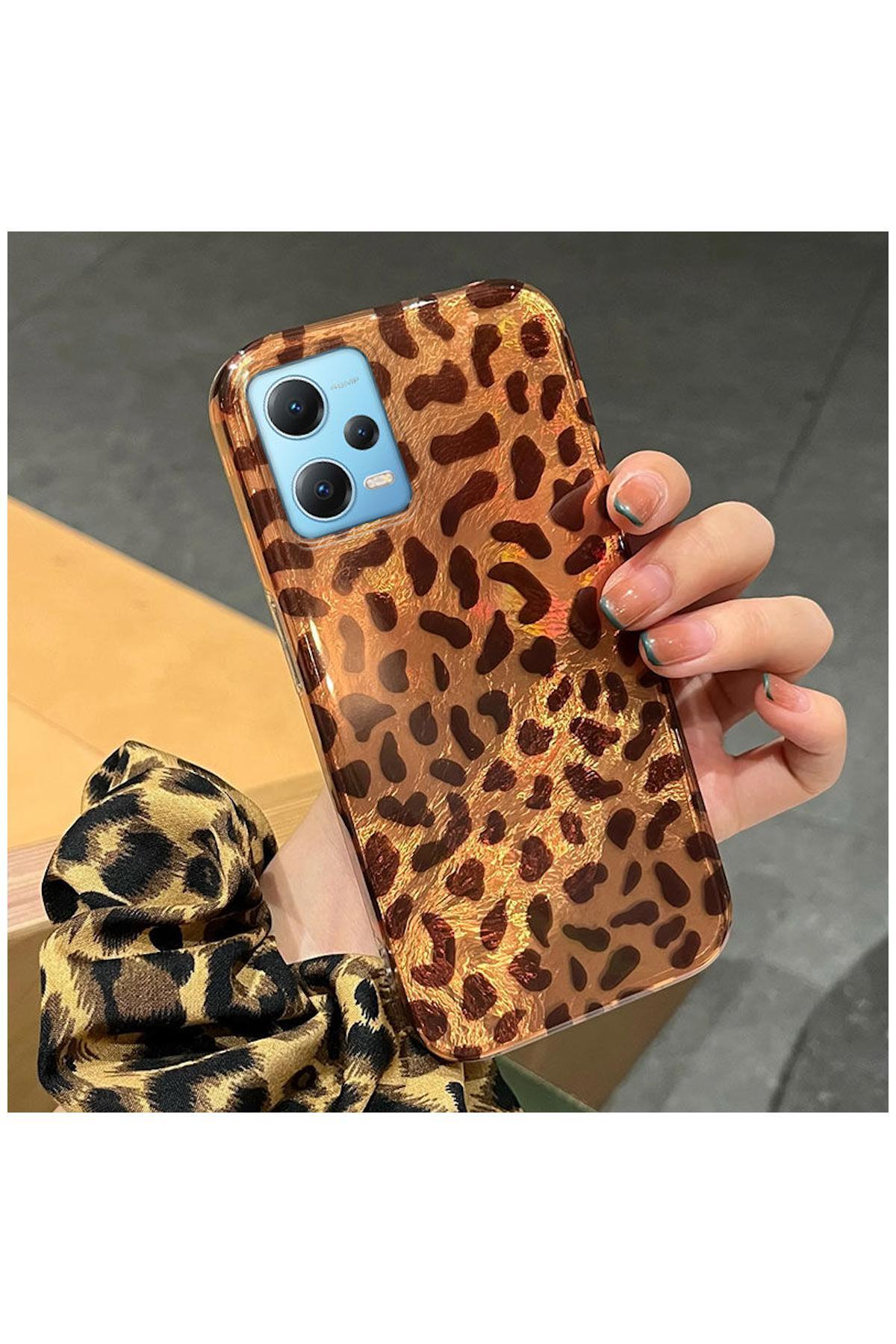 کاور و قاب محافظ شیائومی REDMI NOTE 12 PRO 5G سازگار ZEBANA LUXE LEOPARD SILICONE DESERT TITANIUM اورجینال Zebana