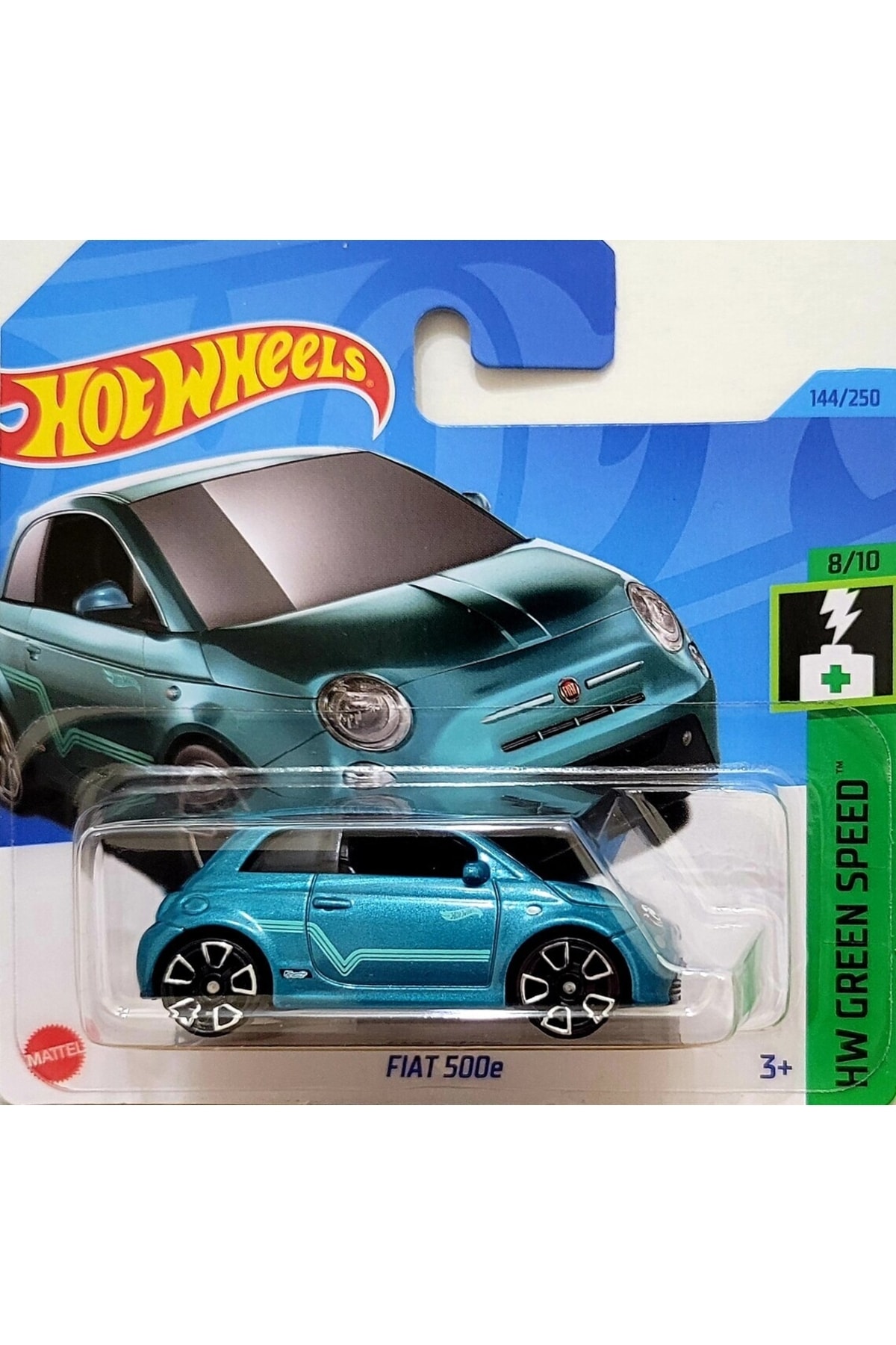 ماشین اسباب بازی FIAT 500E SINGLE CARS HKH59 HW GREEN SPEED ​​ 2023 از ترکیه HOT WHEELS