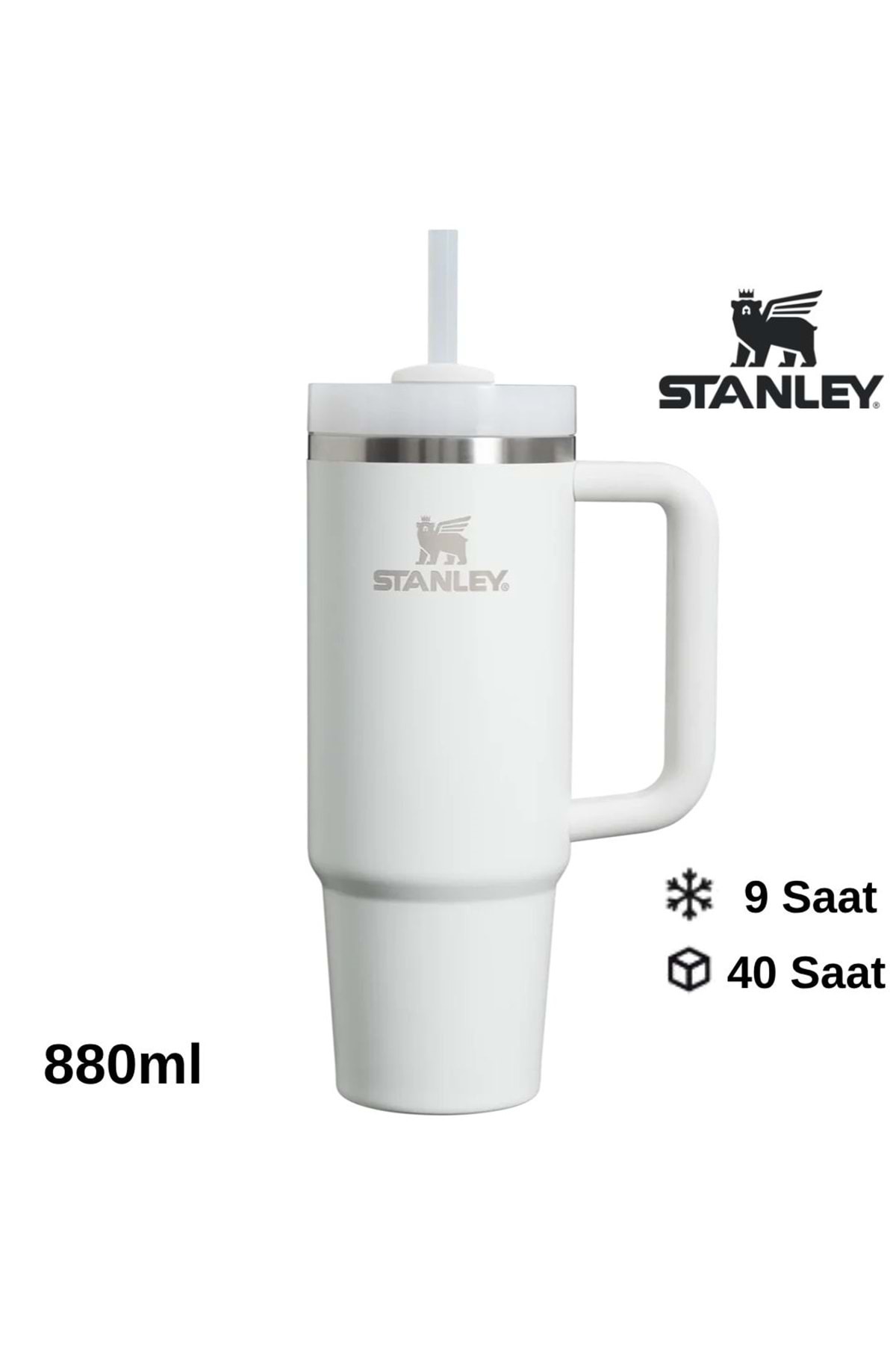 فلاسک قمقمه لیوانی QUENCHER H2.O FLOWSTATE™ با نی 0.8 لیتری سفید اورجینال Stanley
