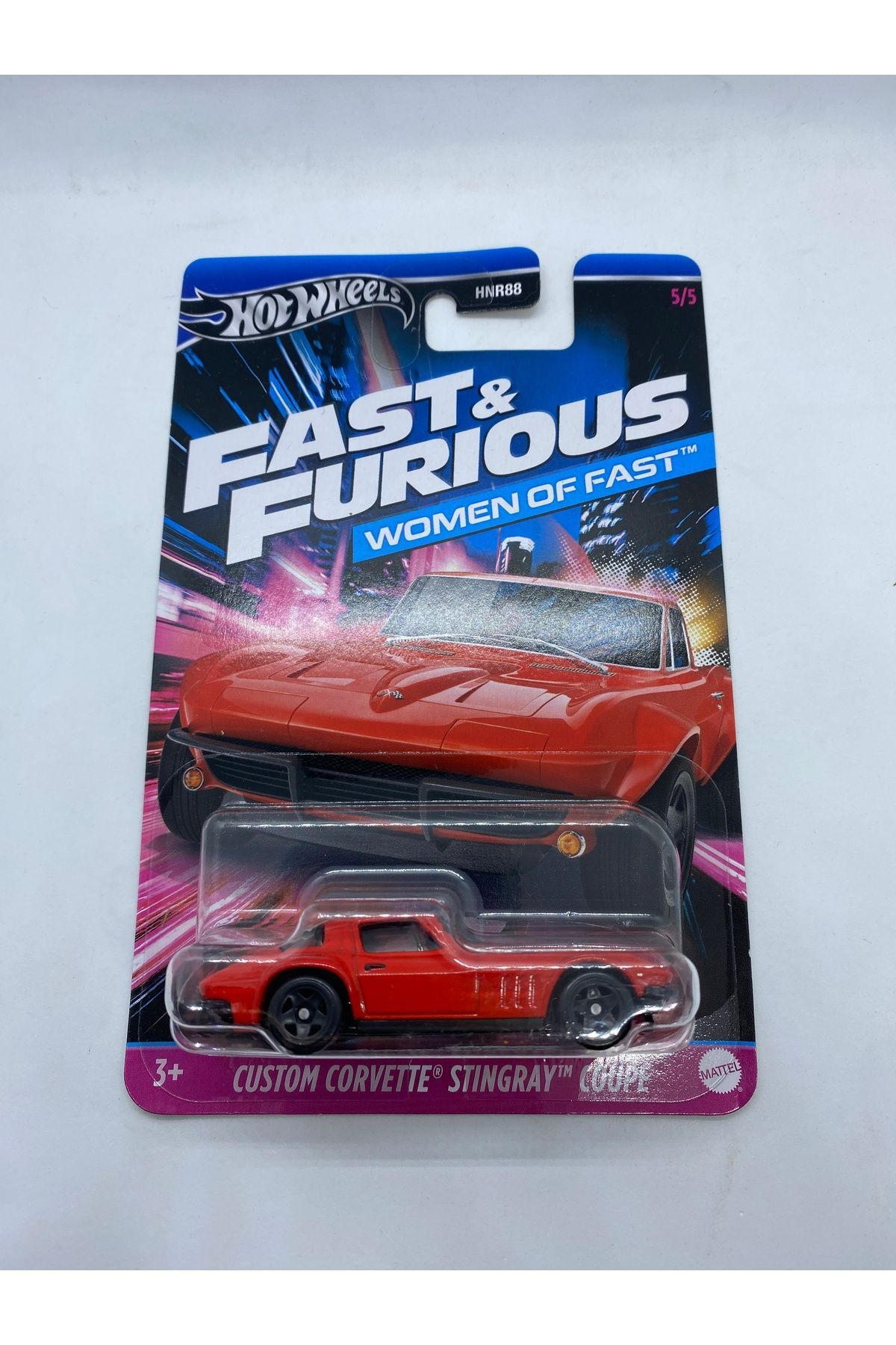 مدل خودرو CORVETTE STINGRAY COUPE سفارشی زنان سریع و خشمگین هات ویلز اورجینال HOT WHEELS