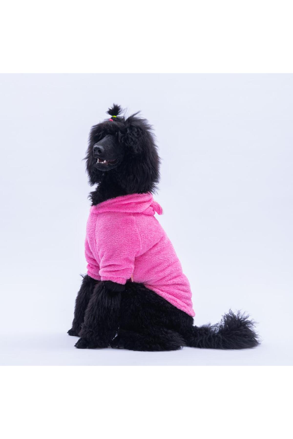 هودی سگ پاوستار Pawstar، Lucca Teddy، صورتی با گوش‌های خرسی، PS25-1098