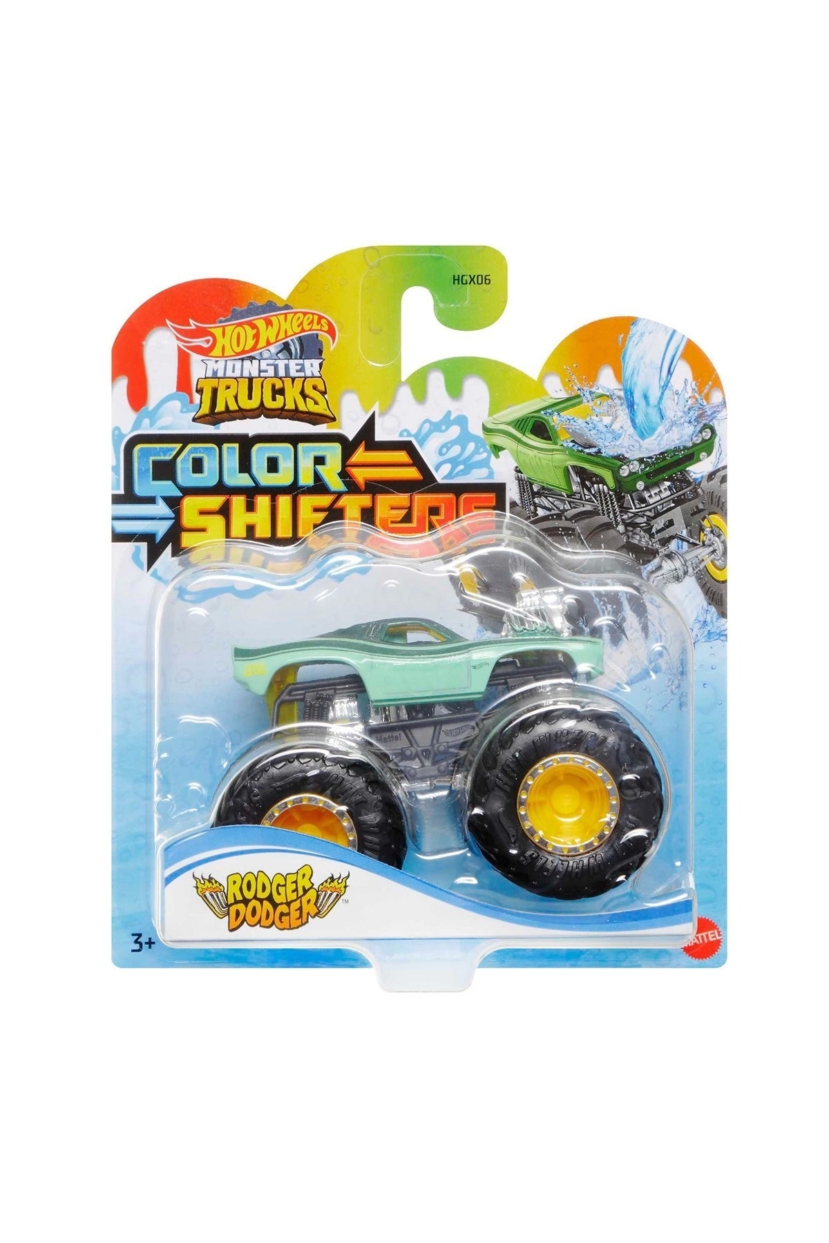 ماشین اسباب بازی کامیون های هیولا HGX06 وسایل نقلیه را تغییر می دهند هات ویلز اورجینال HOT WHEELS