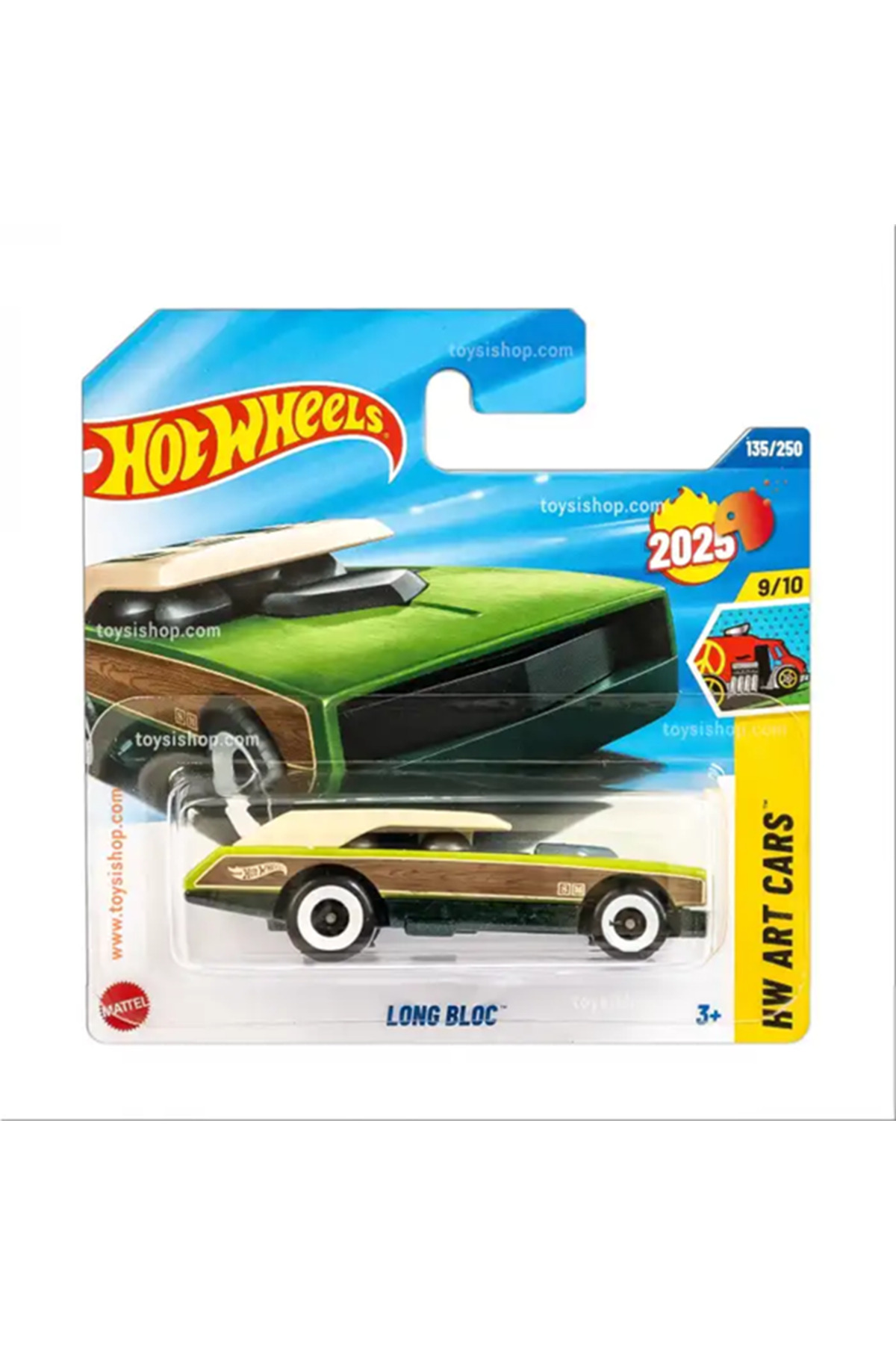 ماشین اسباب بازی LONG BLOC HW ART CARS 135 از ترکیه HOT WHEELS