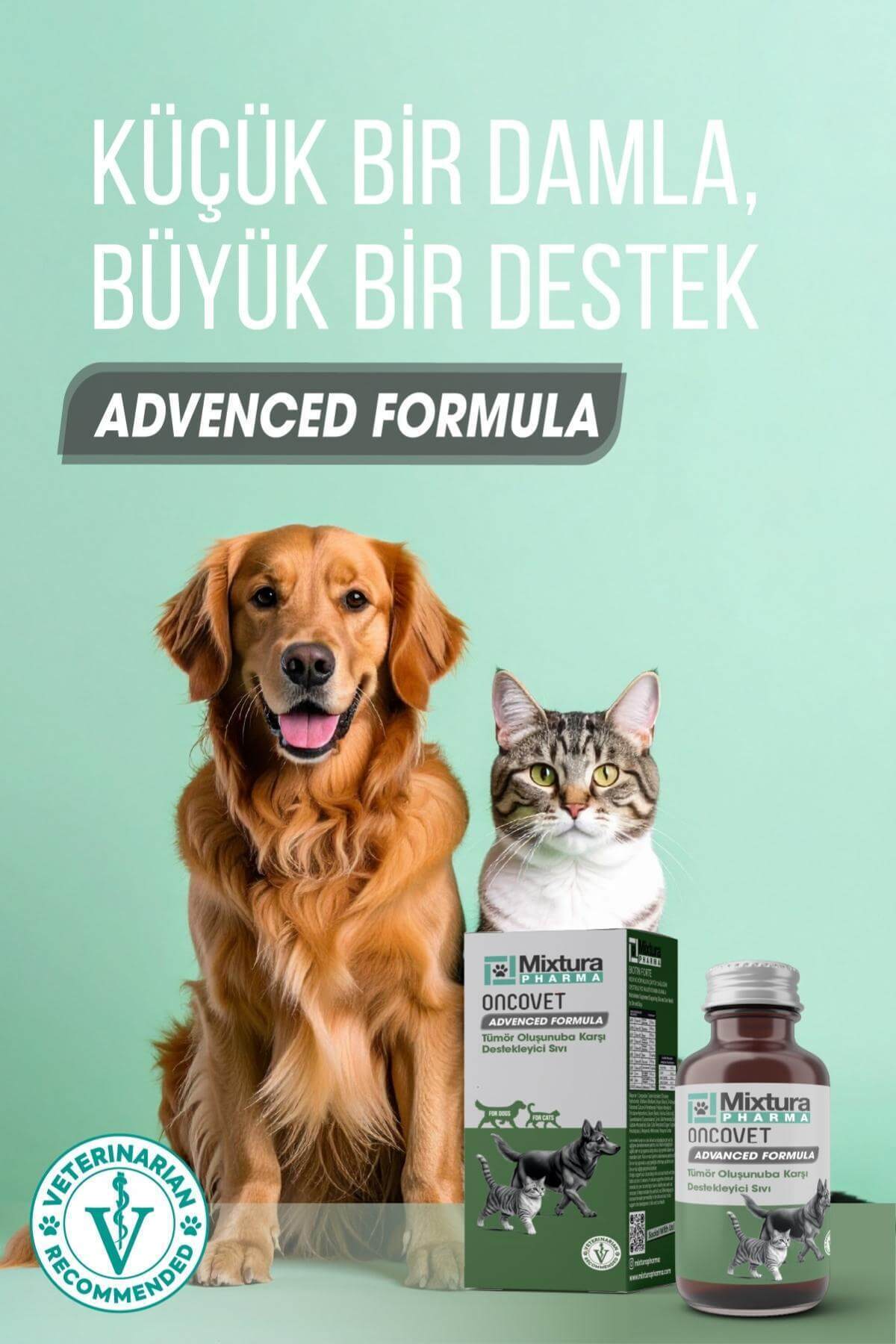مکمل مایع گربه و سگ اونکووت میکستورا فارما Mixtura Pharma