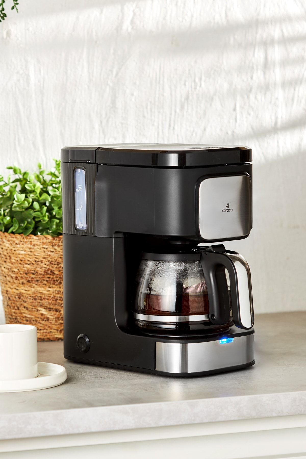 قهوه ساز فیلتری دستگاه جوش و چای فیلتر 2 در 1 INOX IN COFFEE BREW با ویژگی رایحه اورجینال Karaca