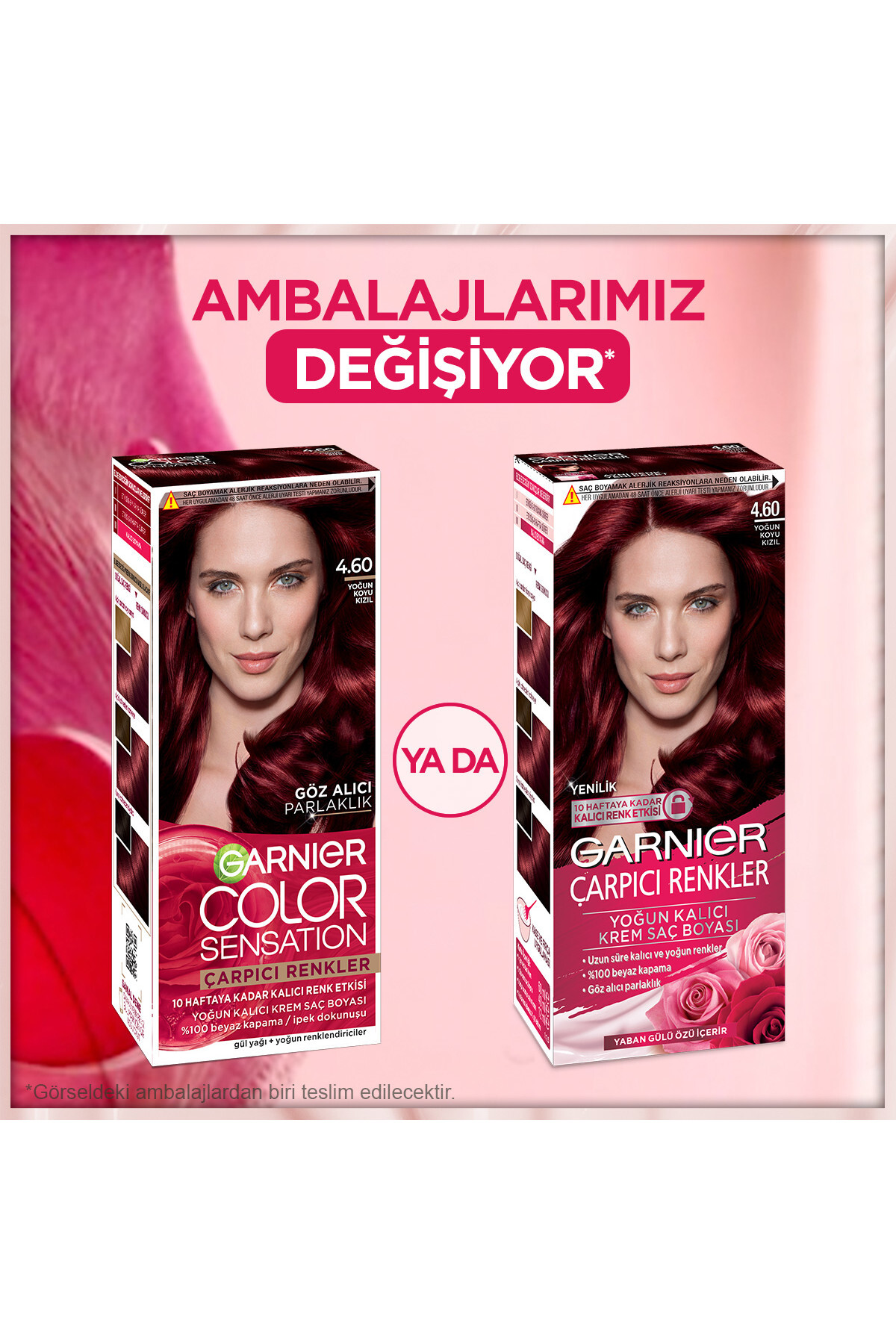 Garnier رنگ موی رنگارنگ 4.6 قرمز تاریک متمرکز