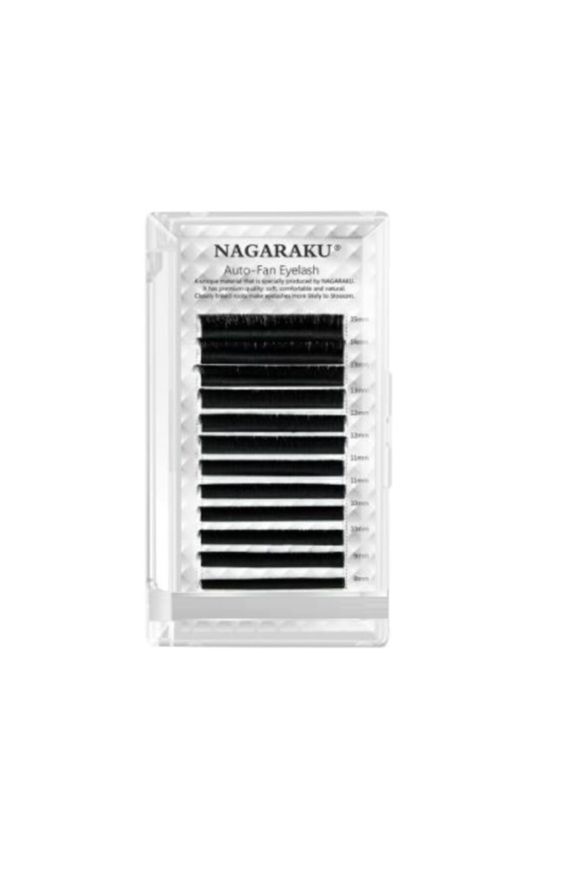 مژه مصنوعی فن خودکار SILK LASH PULL AND DROP EASY VOLUME 0,07D MIX NAGARAKU
