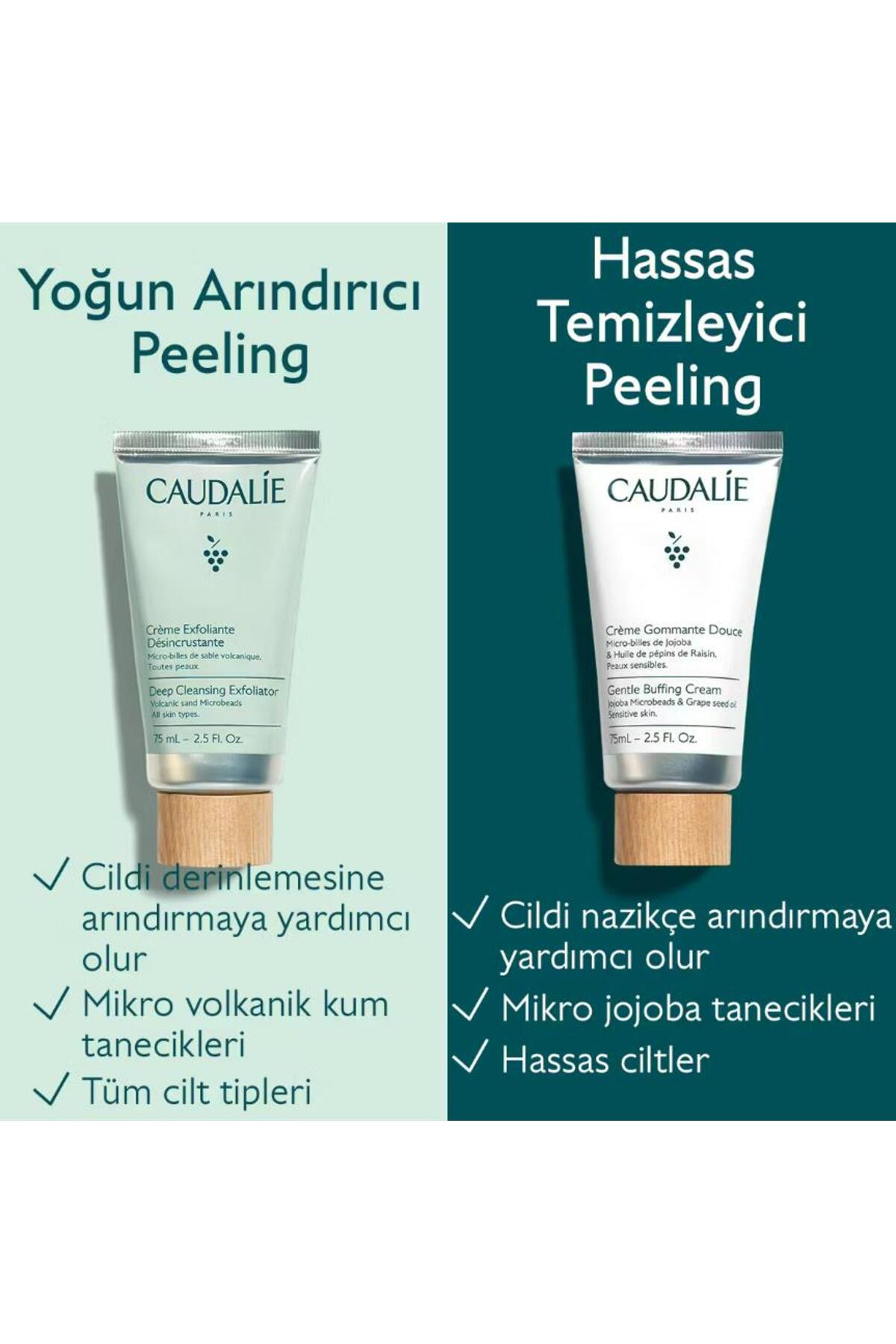 اسکراب صورت پوست تمیز کننده حساس 75 میل Caudalie