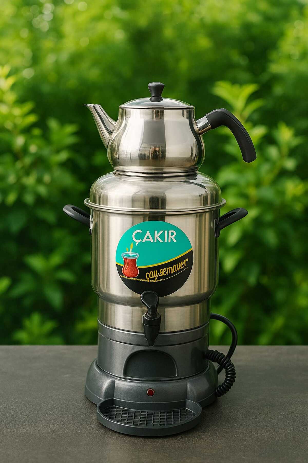 چای ساز سماور برقی 50 لیوان اورجینال çakır çelik