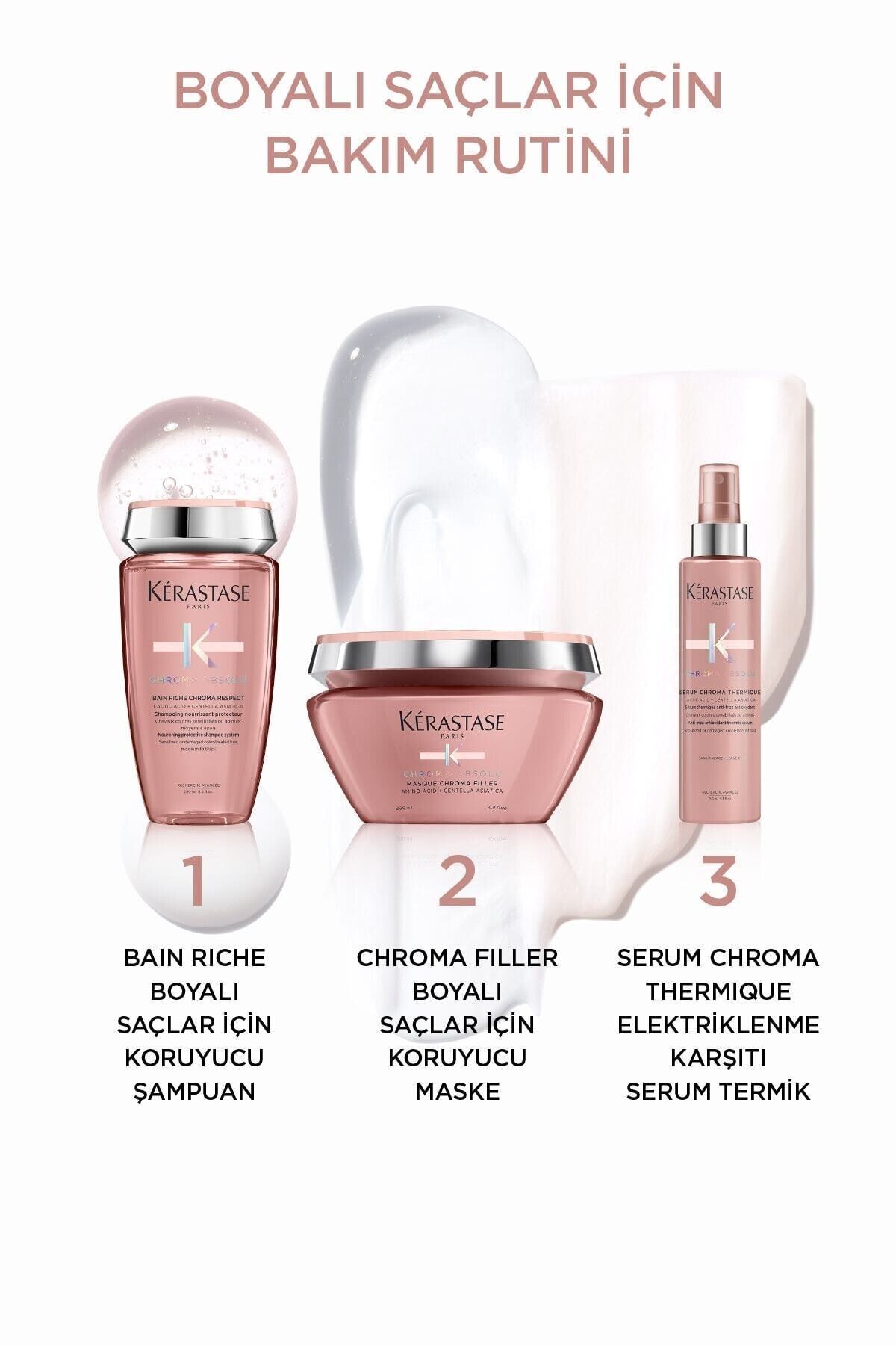 شامپو مغذی و محافظ موی رنگ شده CHROMA SABOLU BAIN RICHE 250MLEVAKUAFOR2124786 کراستاس Kerastase