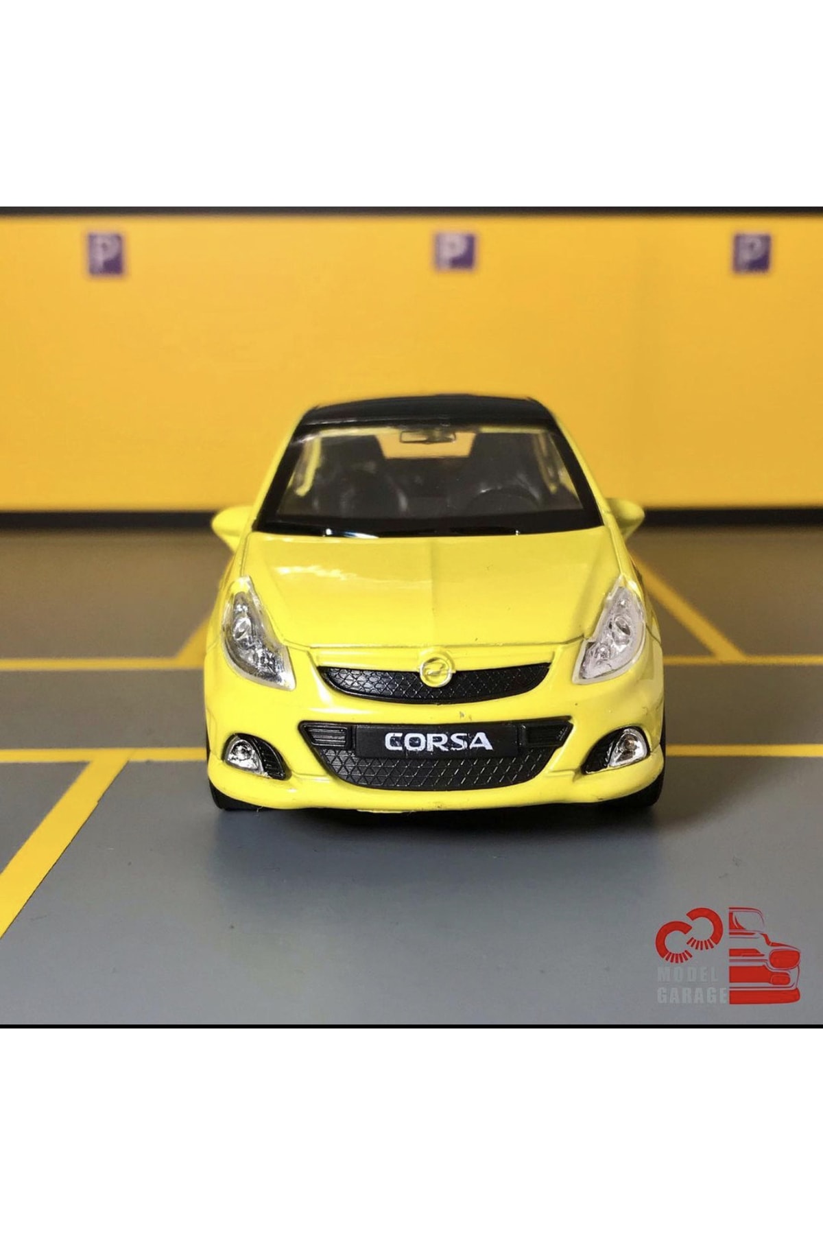مدل خودرو OPEL CORSA OPC 1 36 SCALE C&amp;C MODEL GARAGE PULL DROP DIECAST METAL TOY CAR اورجینال Genel Markalar