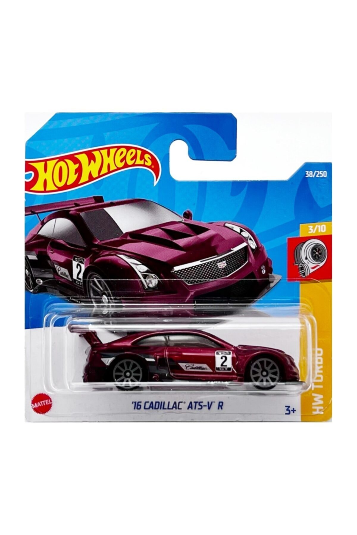 ماشین اسباب بازی 16 CADILLAC ATS V R DIE CAST HOTWHEELS DIECAST BORDEAUX HOT WHEELS