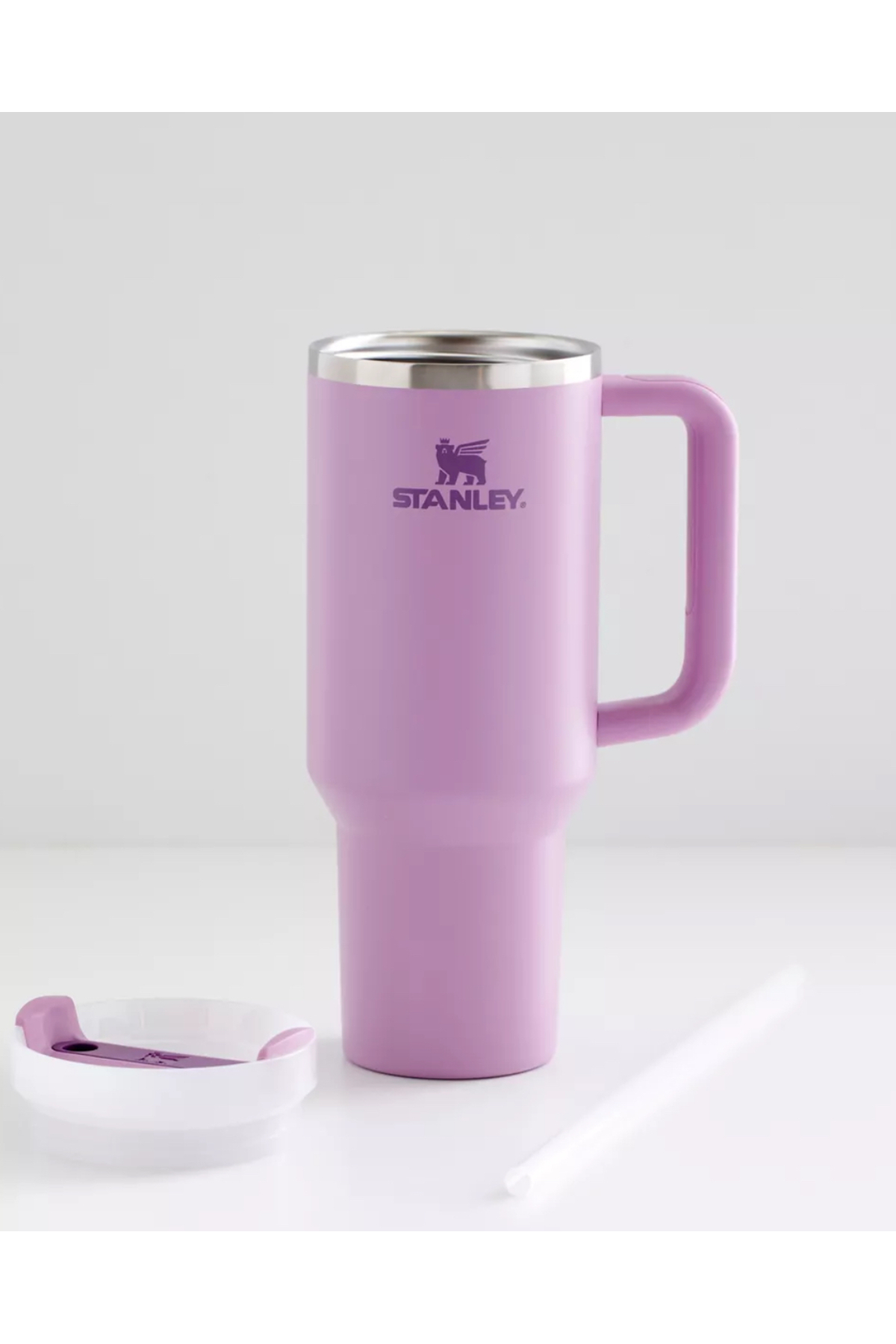 فلاسک ® فنجان قمقمه QUENCHER با نی 1.18 لیتر بنفش اورجینال Stanley