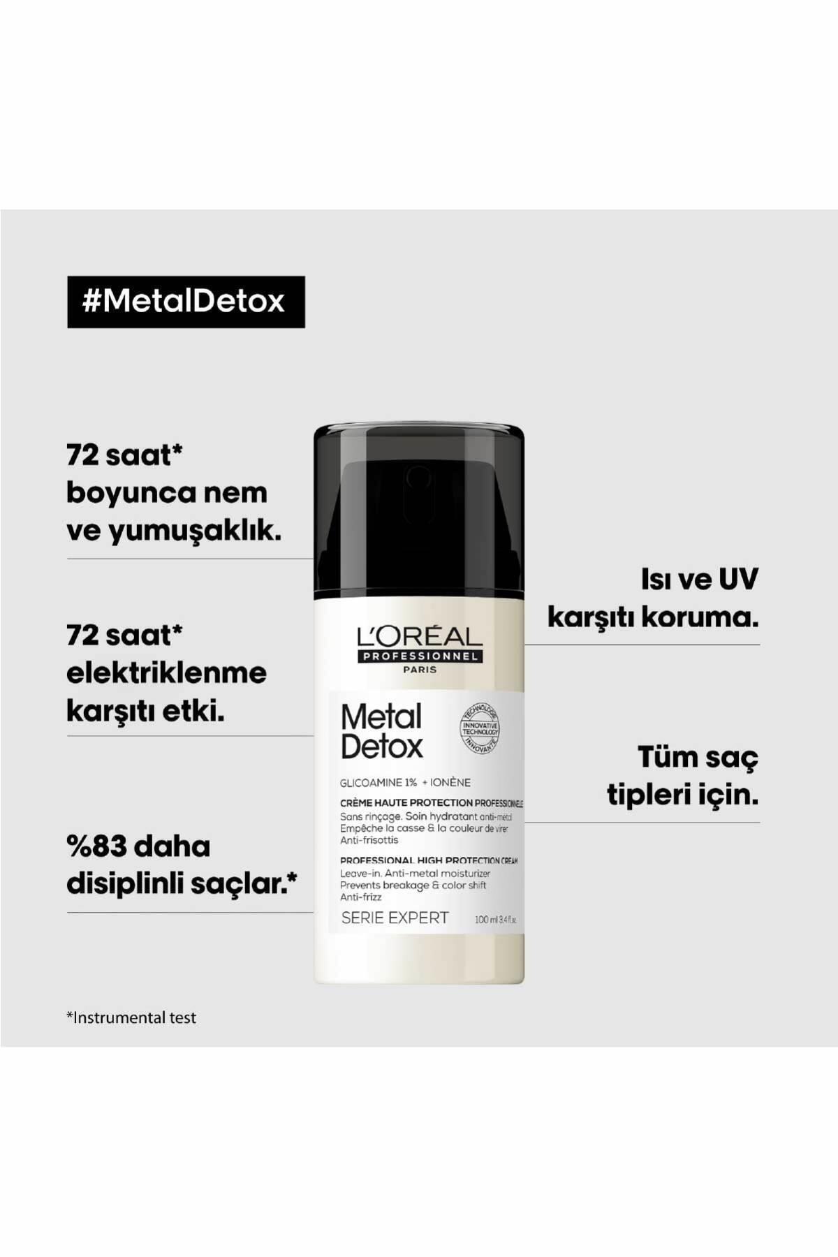L'oreal Professionnel کرم مراقبتی حفاظتی سری اکسپرت متال دتاکس 100 میلی لیتر