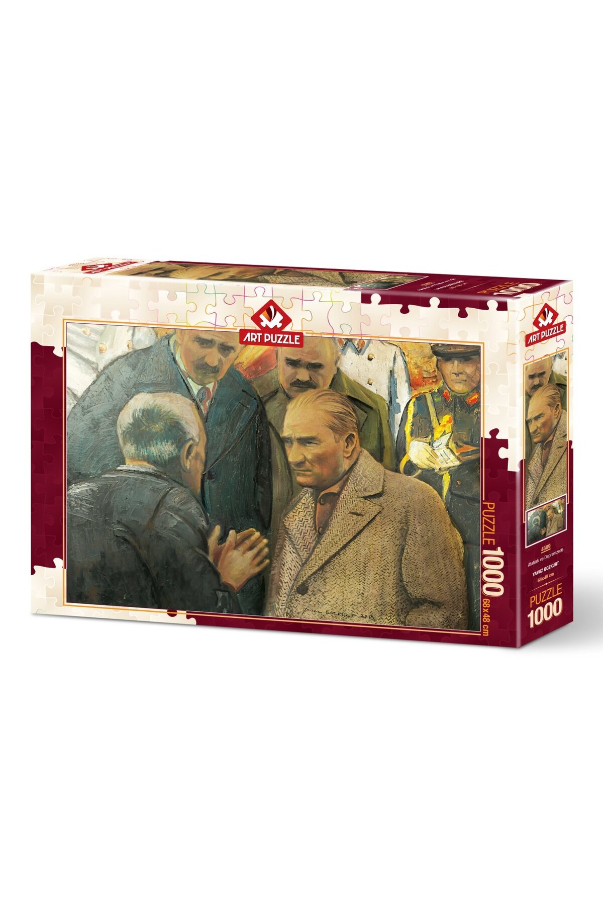 پازل 1000 تکه آتاتورک و قربانی زلزله از ترکیه Art Puzzle