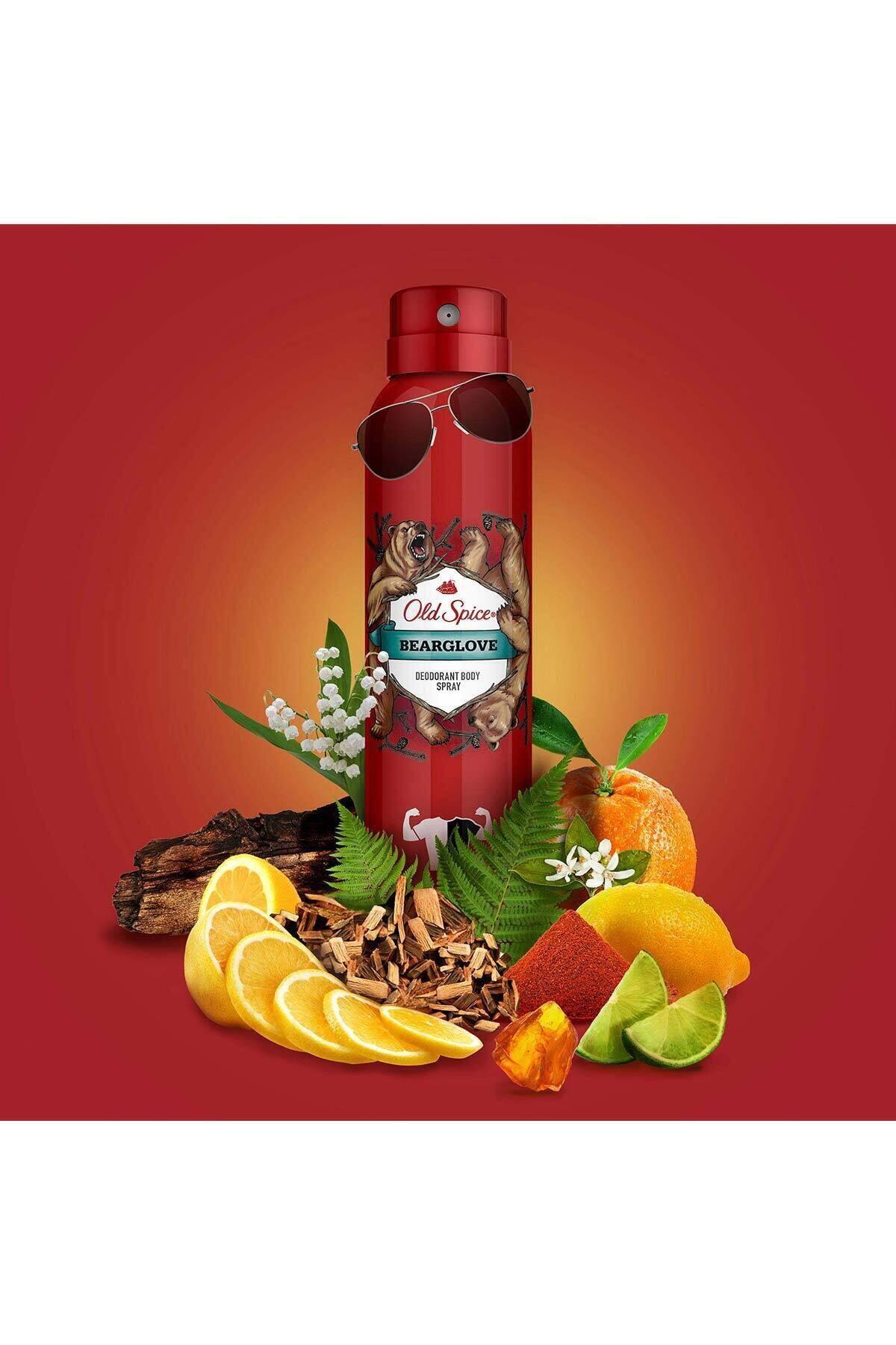 دئودورانت اسپری مردانه 150 میلی لیتر مدل Bearglove اولد اسپایس Old Spice
