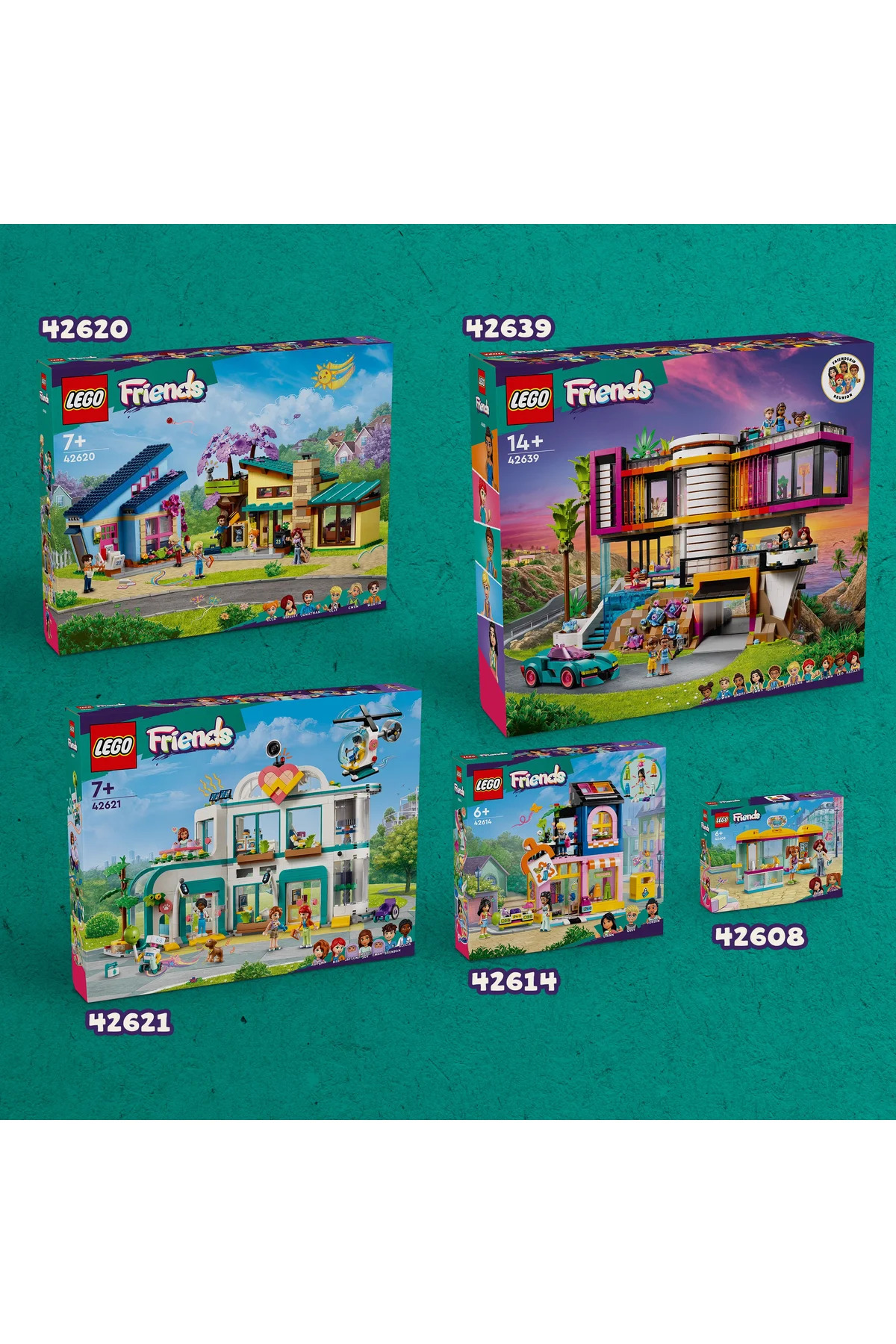 لگو و اسباب بازی های ساخت محور ® FRIENDS HEARTLAKE CITY SHOPPING CENTER 42604 8+ ست ساختمان خلاق 1237 قطعه از ترکیه LEGO