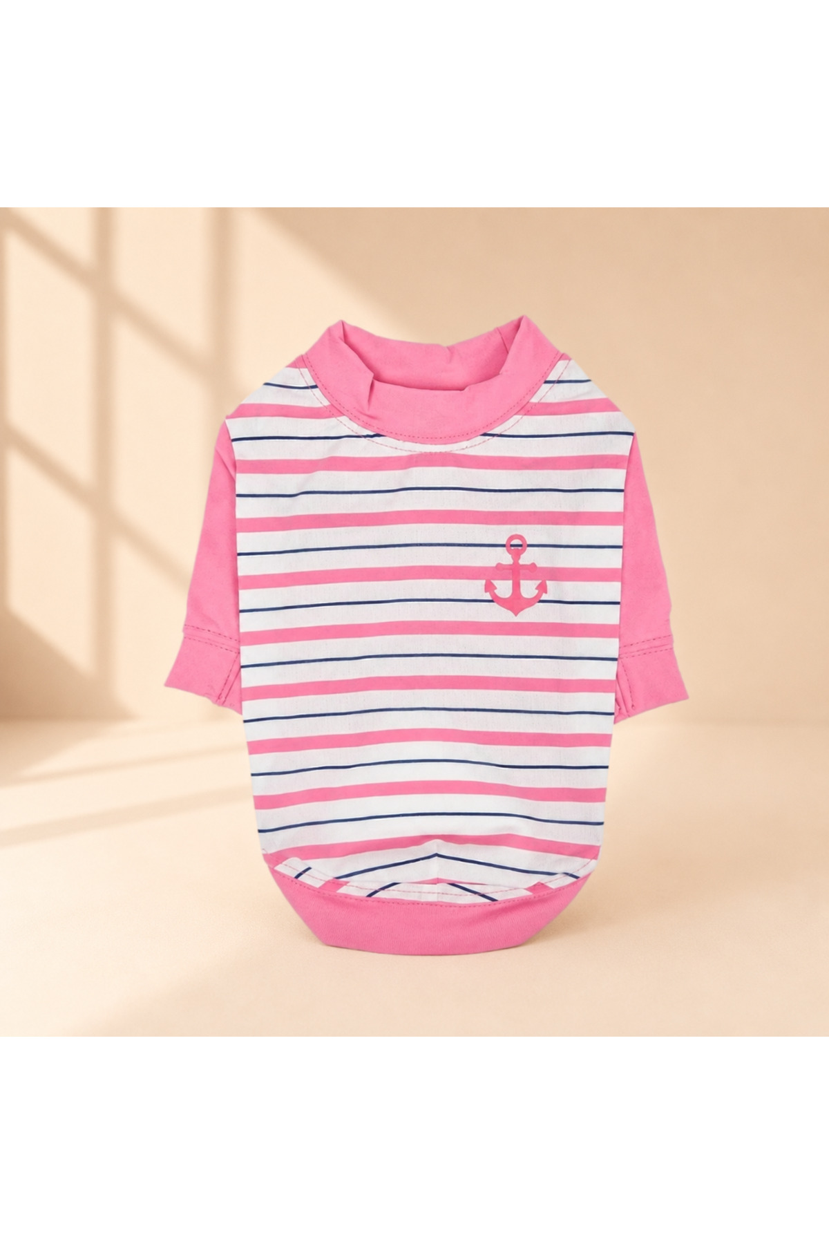 تی‌شرت سگ پوپیا Puppia Marine راه‌راه صورتی