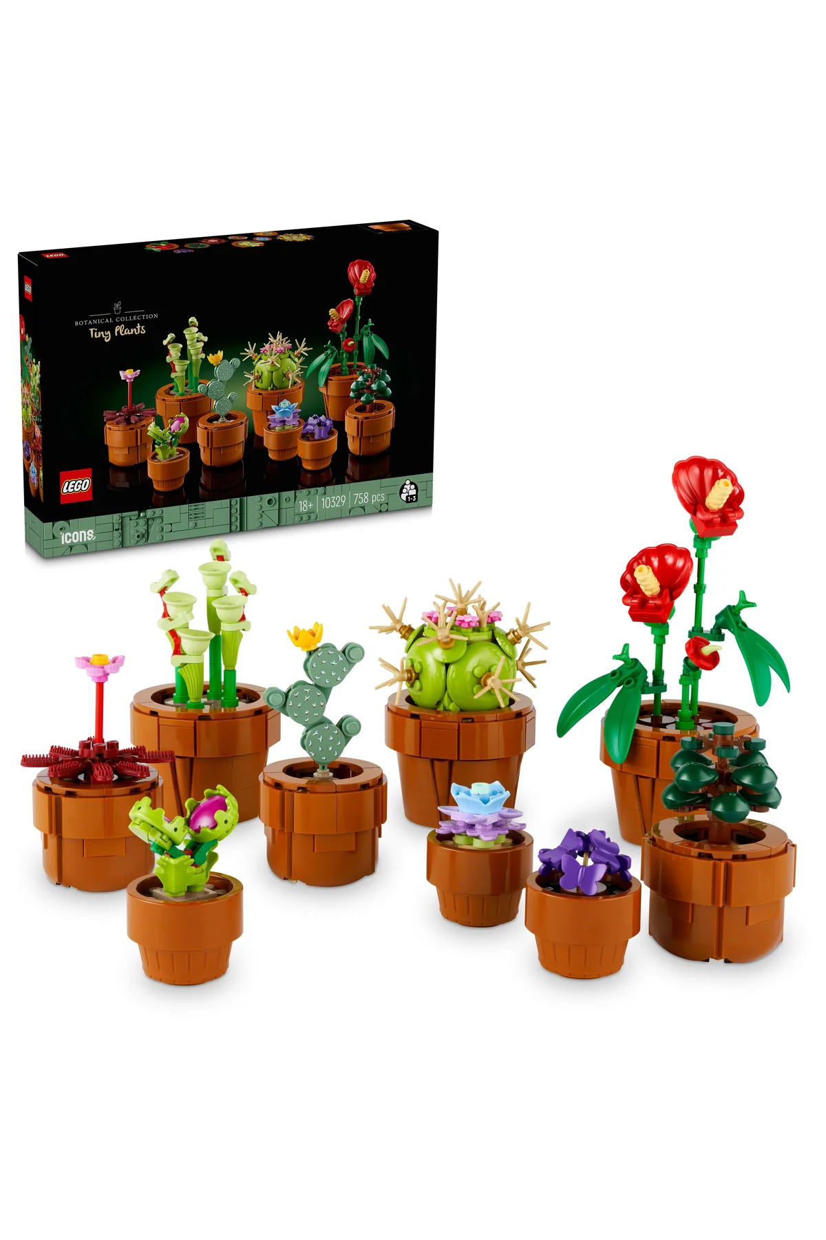 LEGO لگو آیکون 10329 مینی گیاهان 758 قطعه