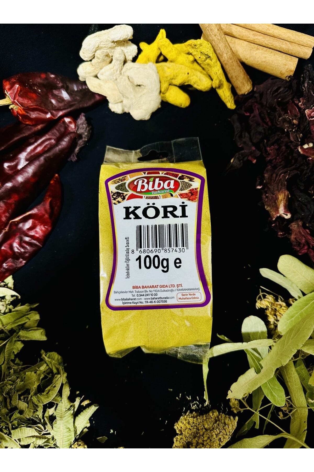 ادویه کاری ارگانیک بیبا Biba، ۱۰۰ گرم