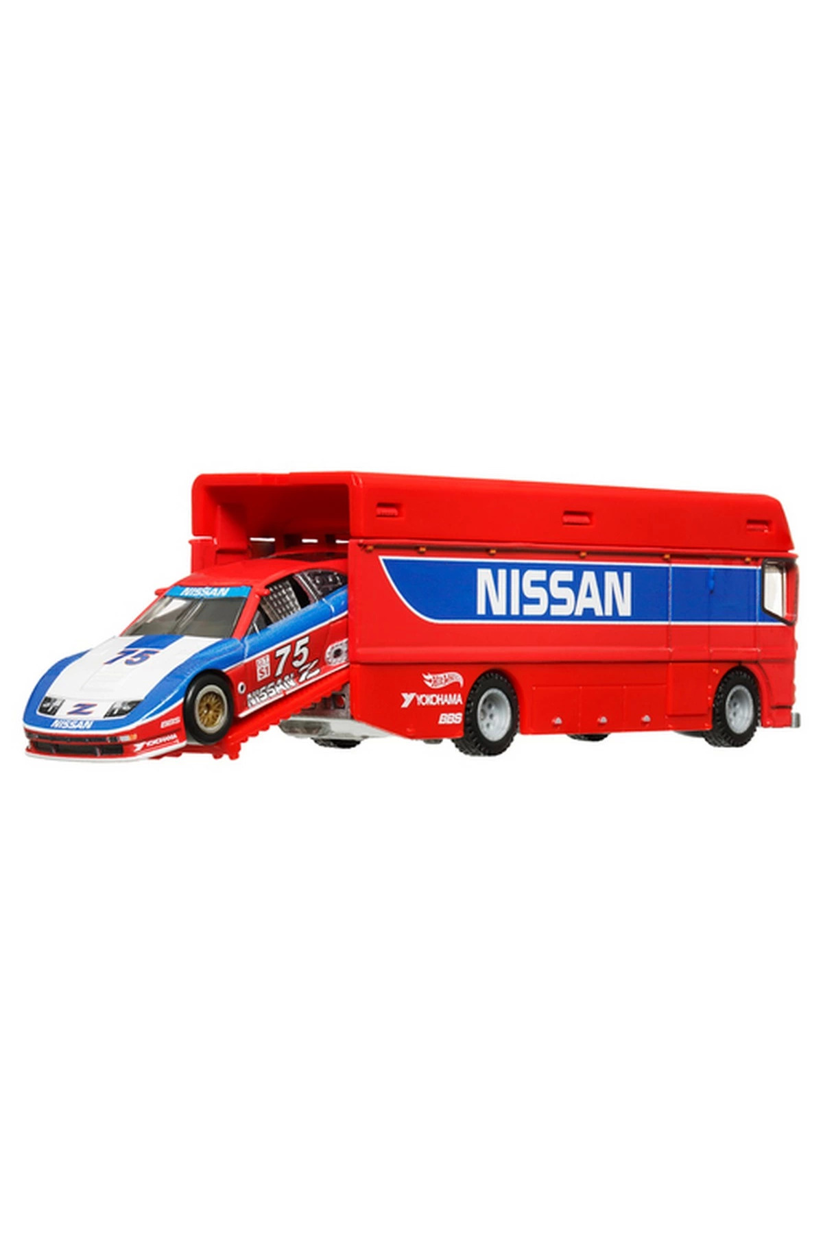 ماشین اسباب بازی PREMIUM TEAM TRANSPORT EURO HAULER & 94 NISSAN 300 ZX GTS HRV44 از ترکیه HOT WHEELS
