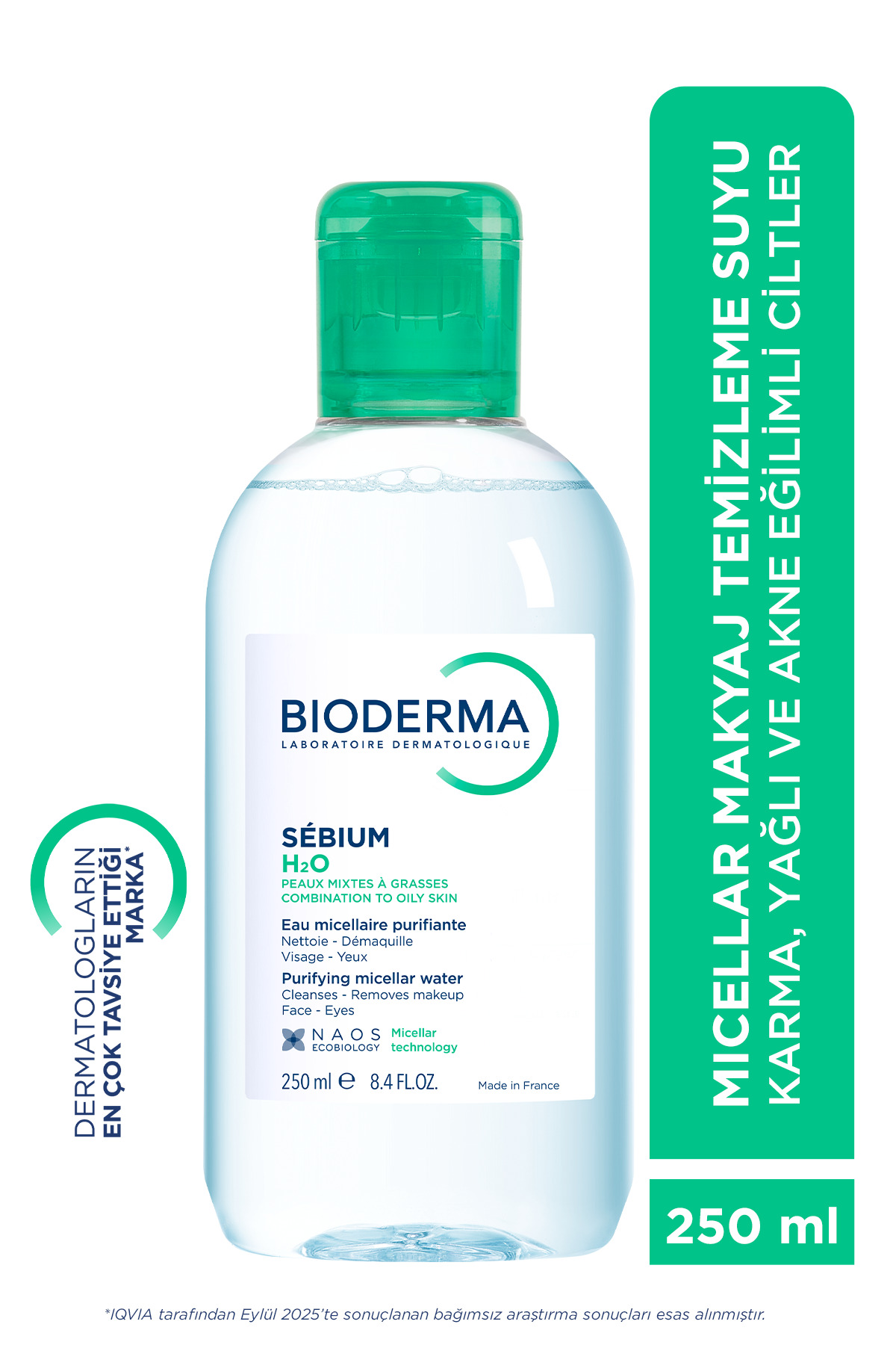 Bioderma محلول تمیزکننده پوست مختلط و چرب سبیوم H2O 250 میلی لیتر