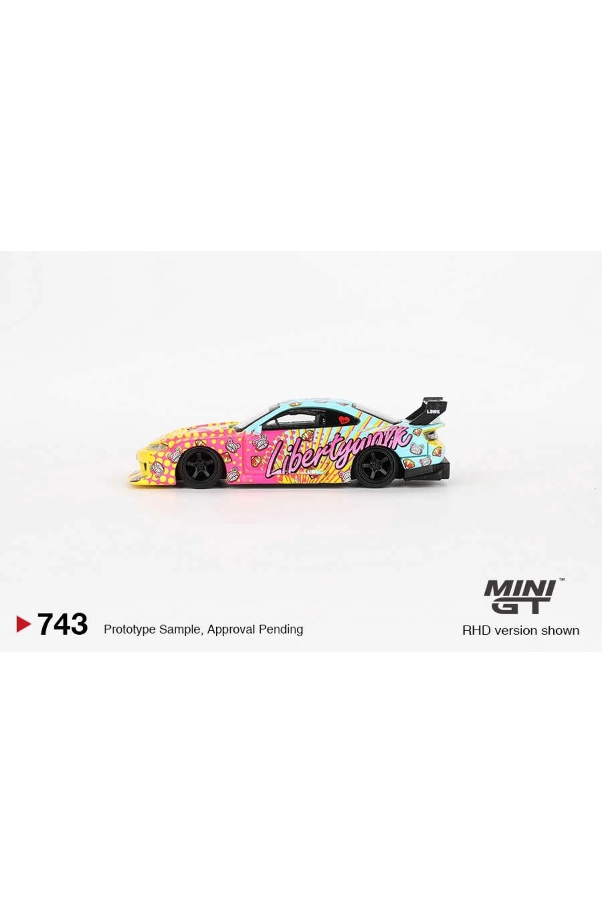 مدل خودرو 1 64 نیسان LB SUPER SILHOUETTE S15 SILVIA LBWK KUMA MGT00743 اورجینال mini gt