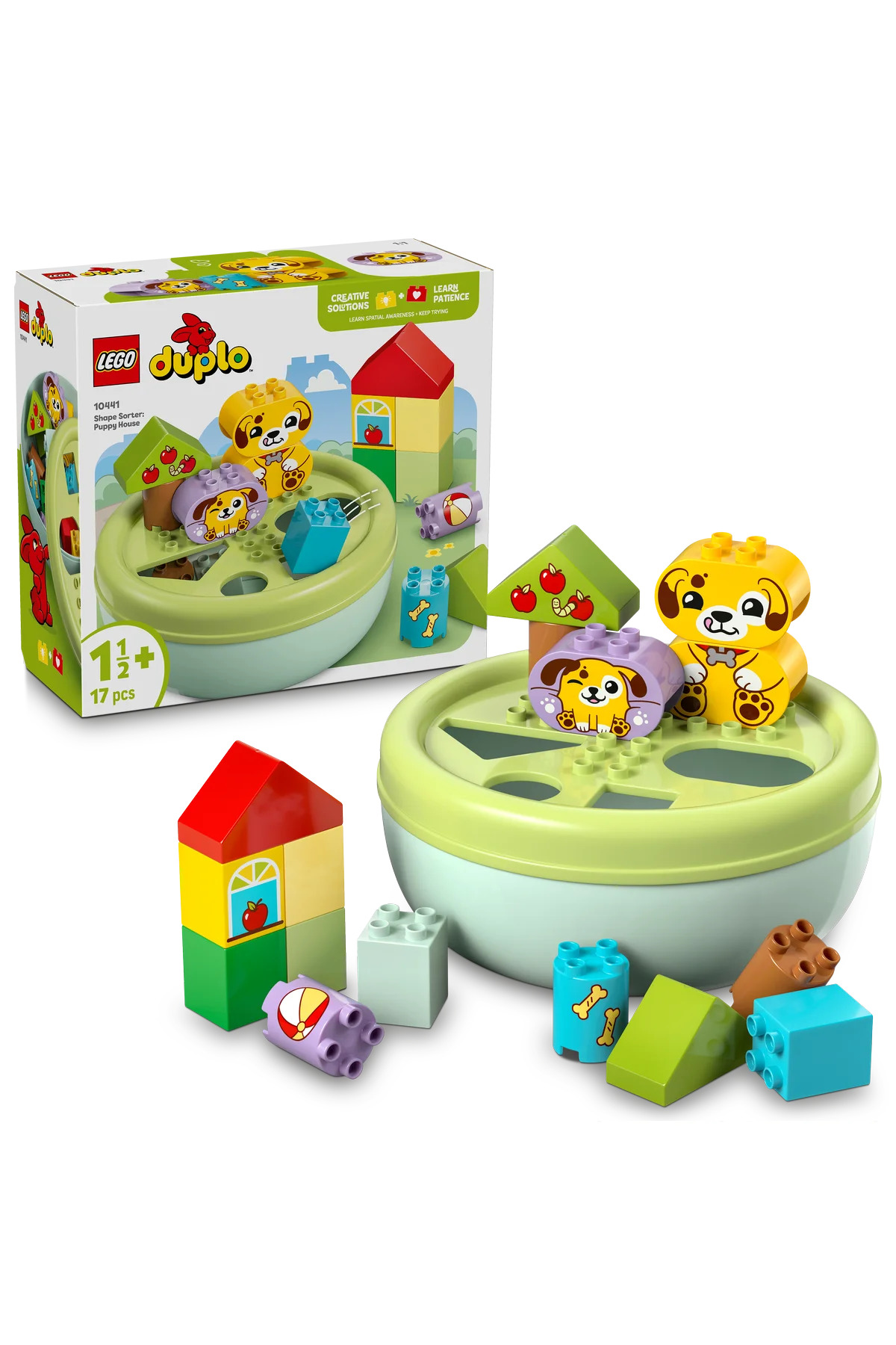 لگو و اسباب بازی های ساخت محور ® DUPLO® FIRST SHAPE SORTER: DOG HOUSE 10441 ست ساختمان آموزشی برای کودکان 1½+ 17P اورجینال LEGO