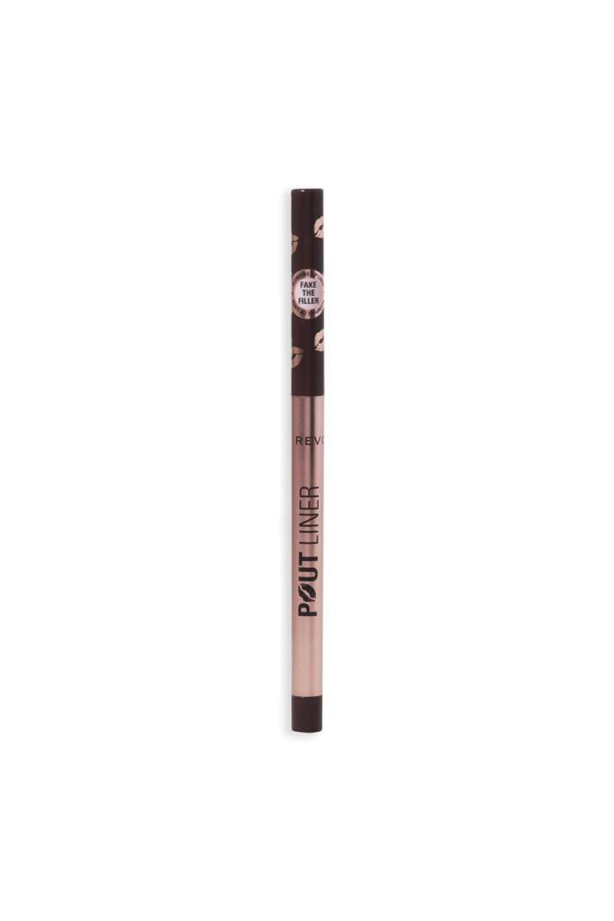 مداد لب حجم‌دهنده رولوشن Revolution Pout Bomb، رنگ قهوه‌ای Cool Brown