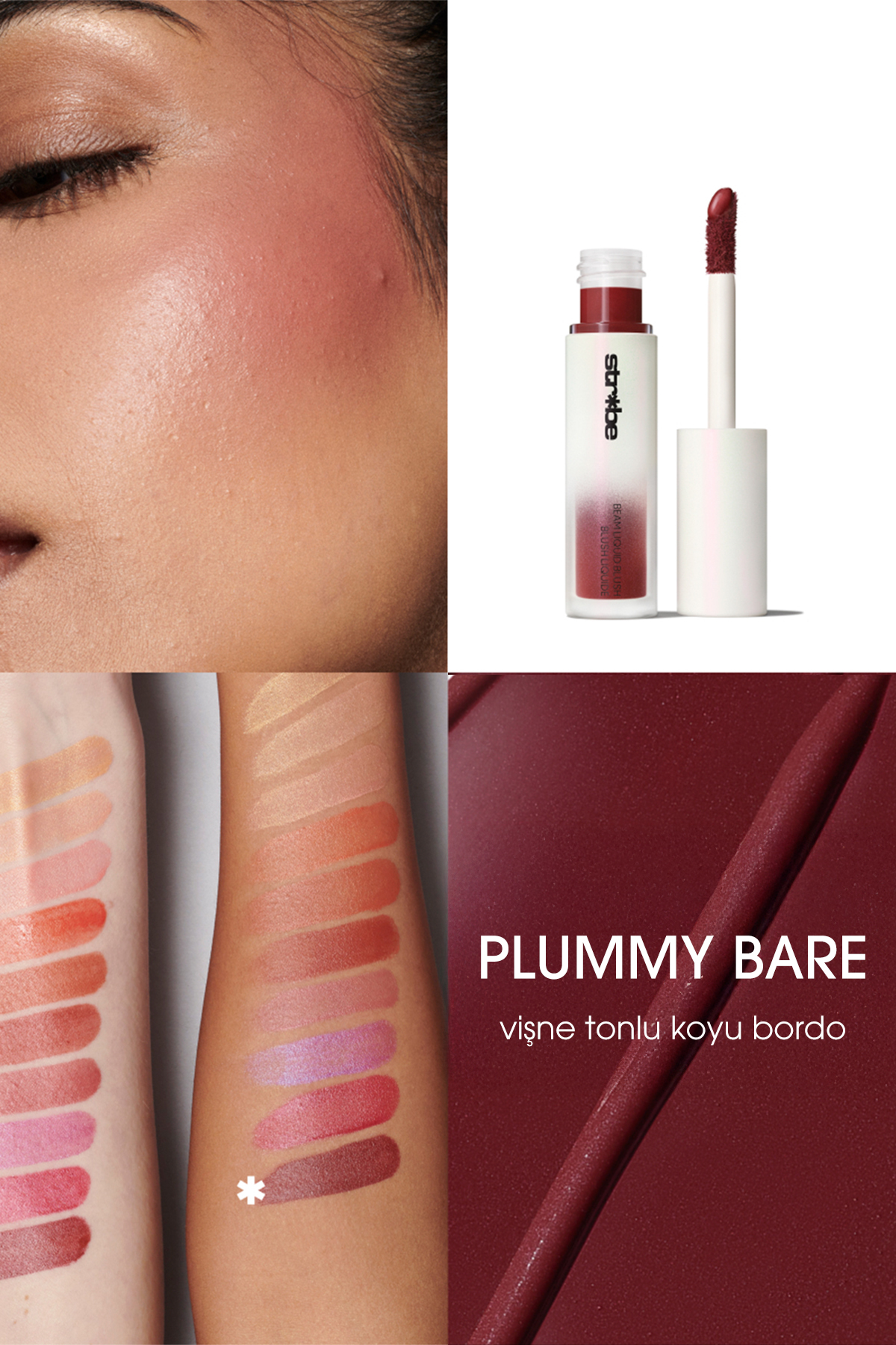 رژگونه BLUSH مایع چند منظوره براق پرتو استروب پراکنده برهنه 4.3 میل Mac